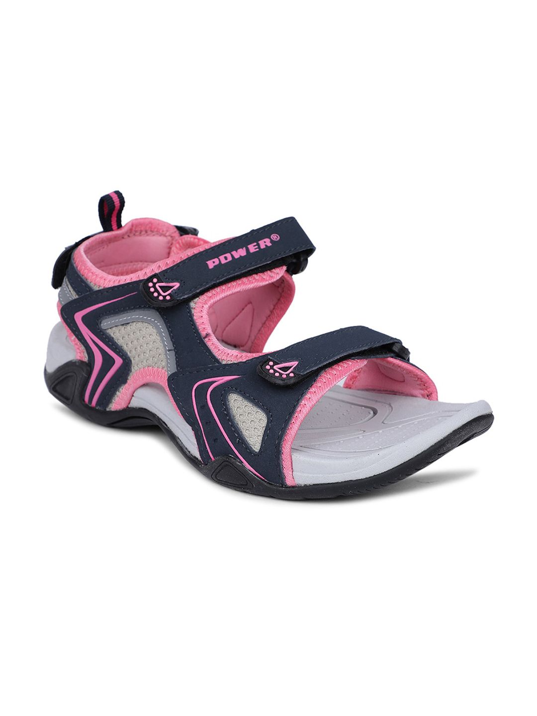 Power Women Pink Patterned Sports Sandals Price in India