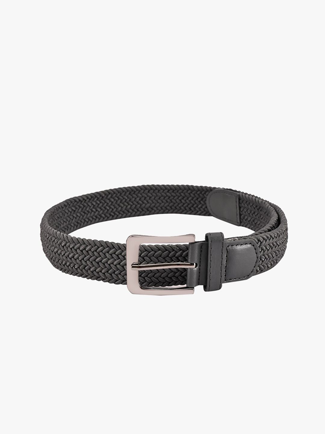 BuckleUp Unisex Grey Textured Belt Price in India