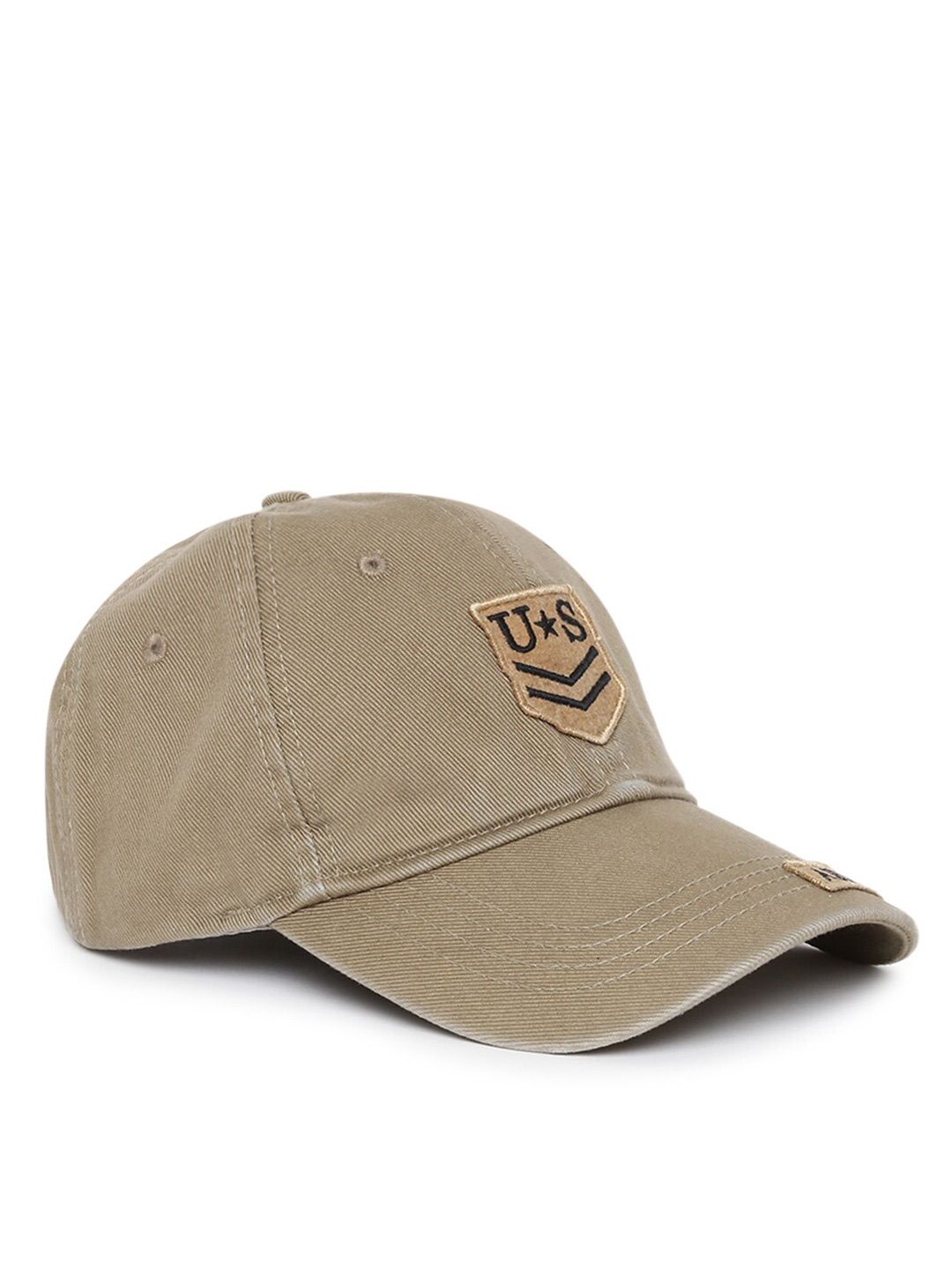 MR BUTTON Unisex Khaki Baseball Cap Price in India