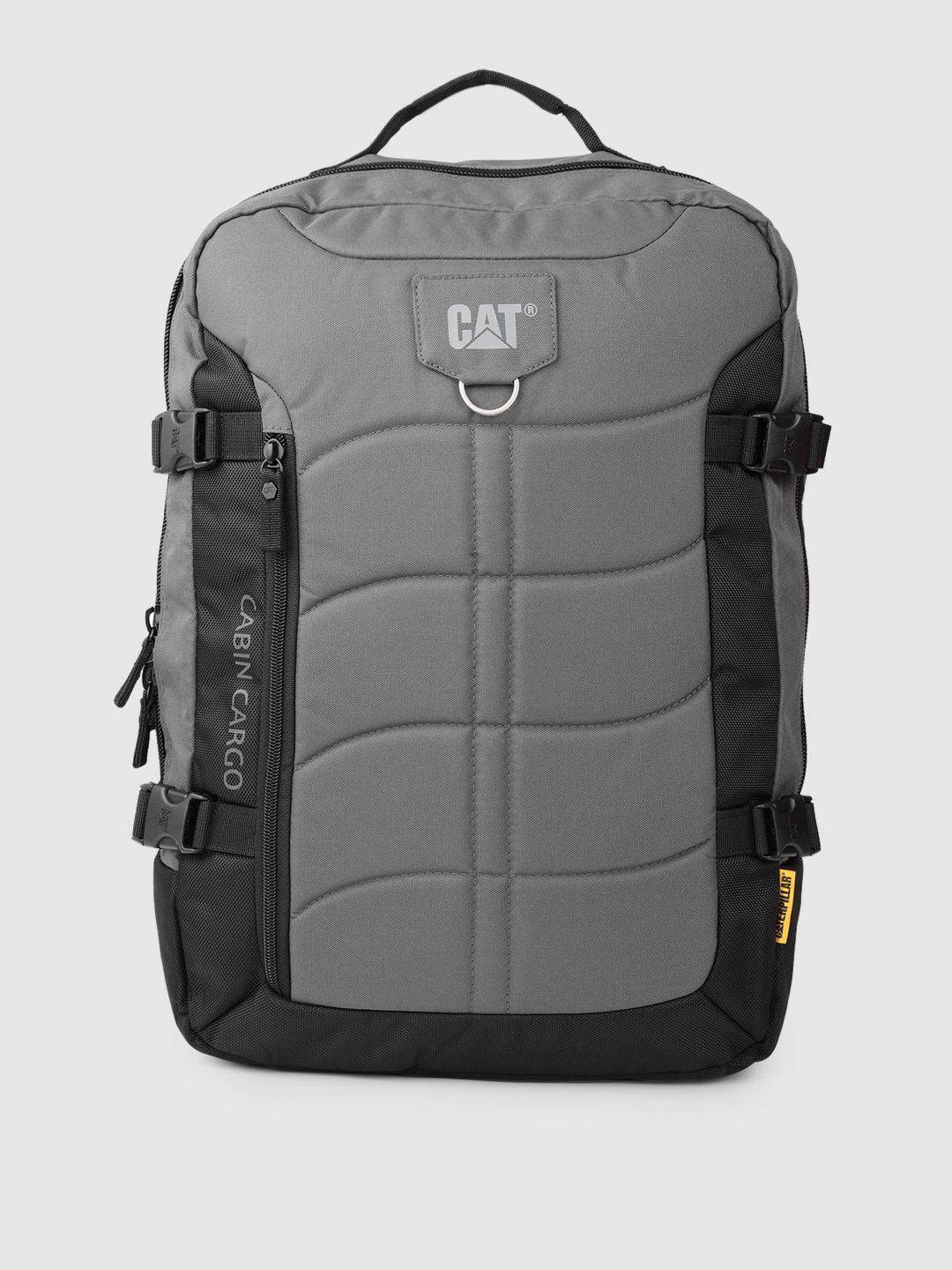 CAT Black Backpack with Compression Straps Price in India