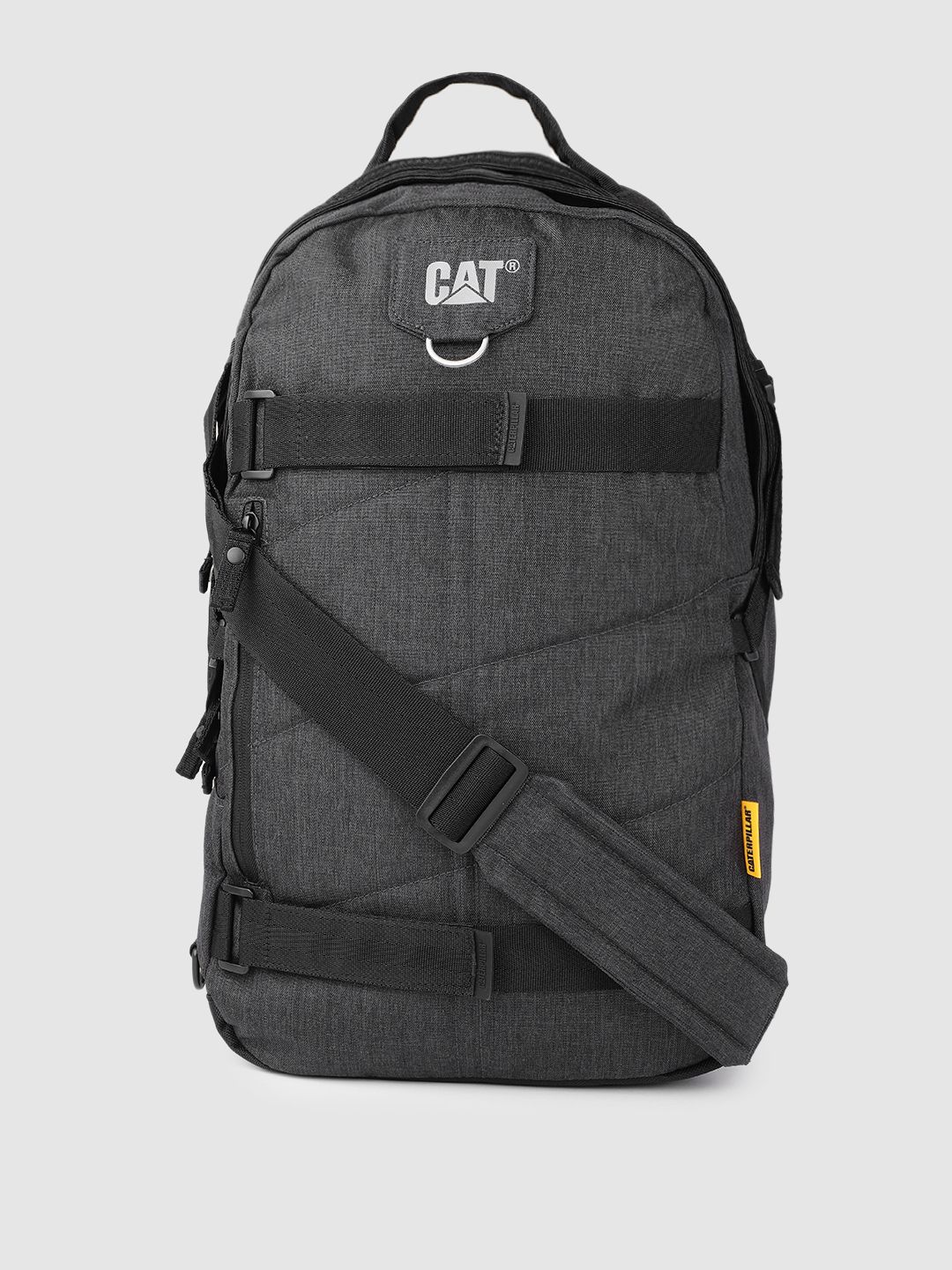 CAT Charcoal Backpack with Compression Straps Price in India