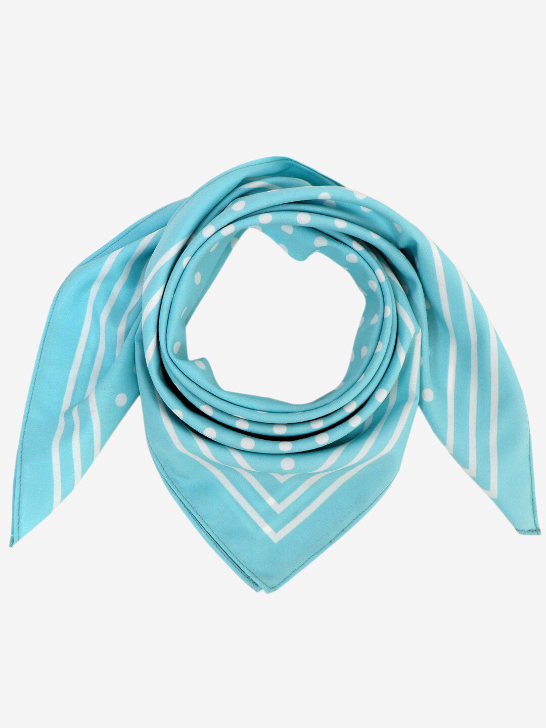 Beau Design Women Blue & White Printed Scarf Price in India