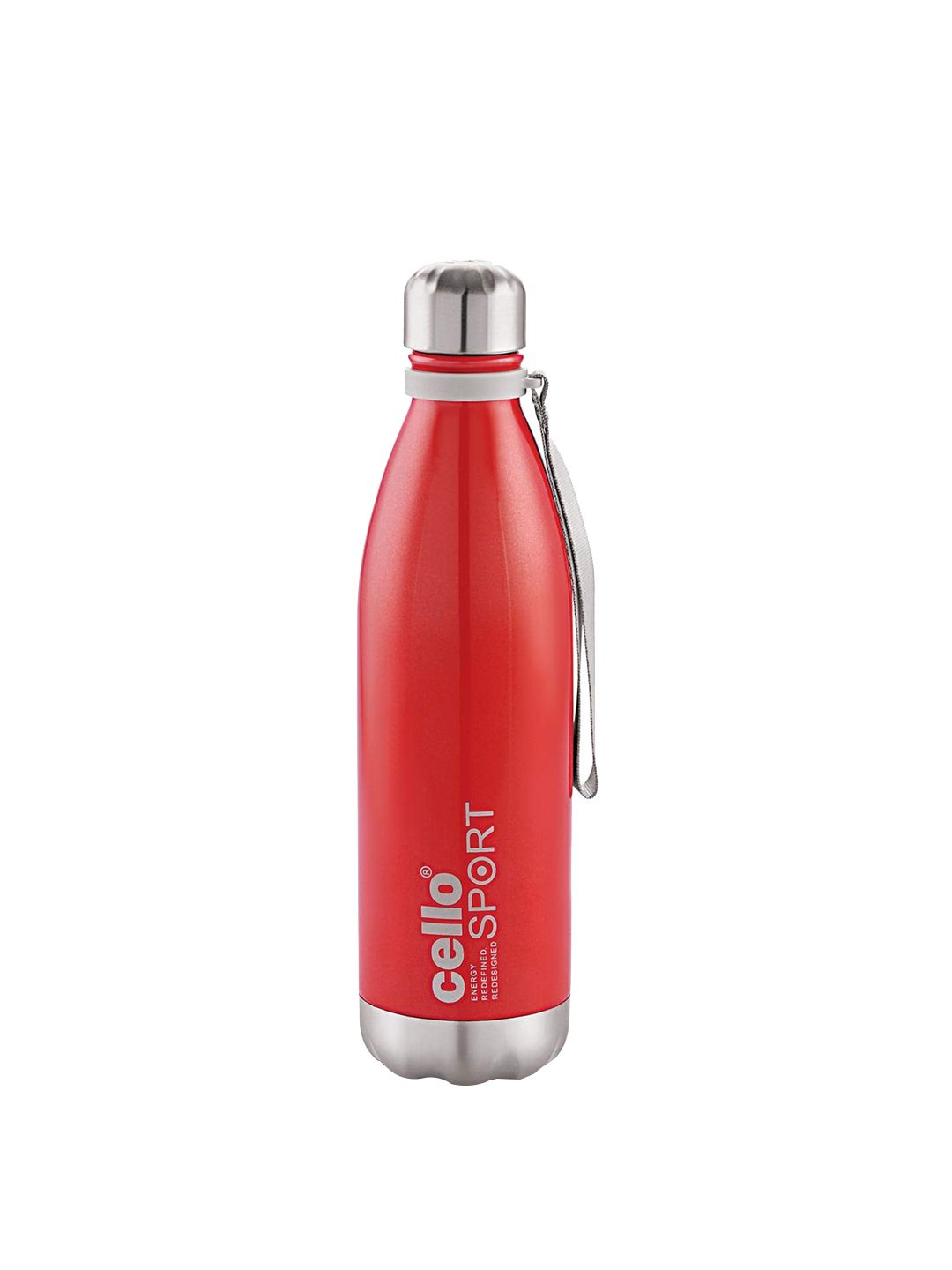 Cello Red Solid Stainless Steel Flask 750 ML Price in India