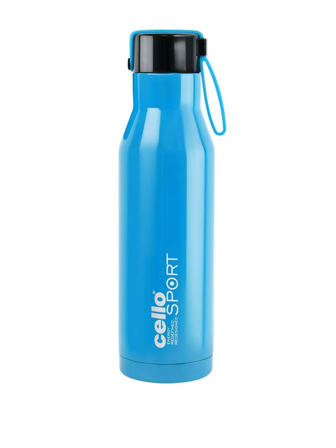Cello Blue Solid Stainless Steel Flask 550 Ml Price in India