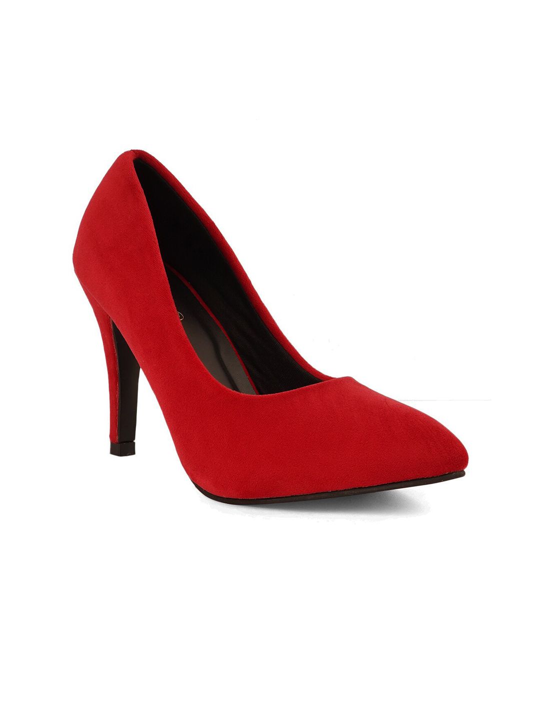 Rubeezz Red Embellished Party Pumps Price in India