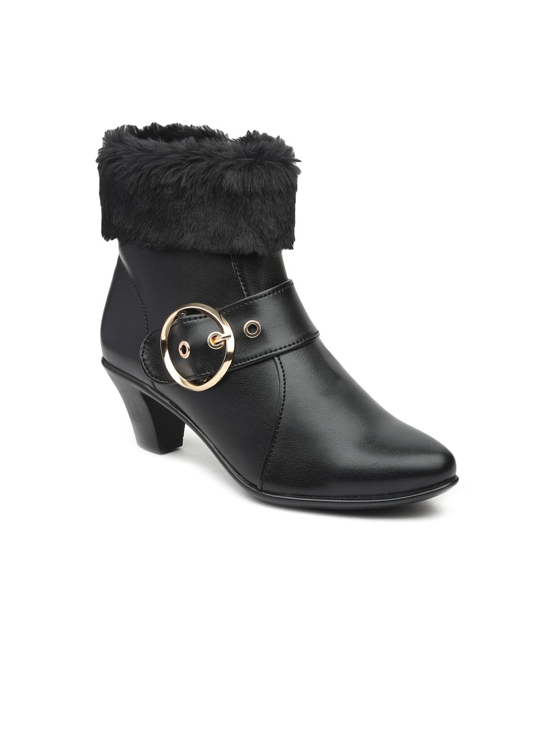 VALIOSAA Women Black Boots Price in India