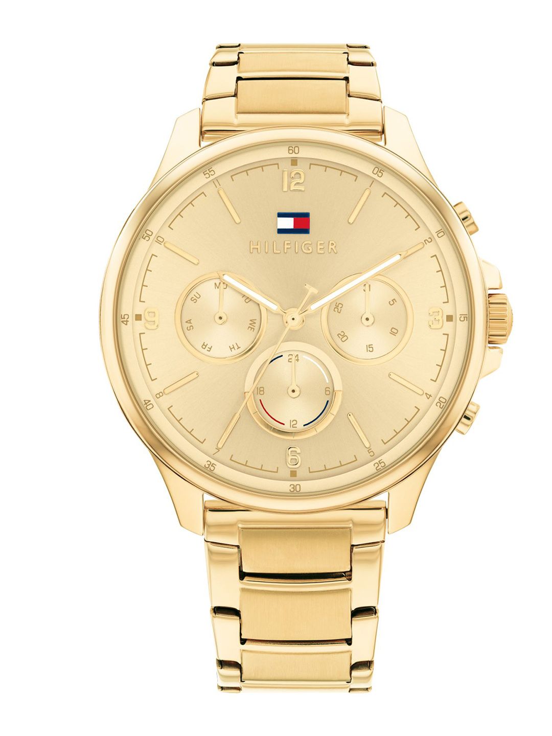 Tommy Hilfiger Women Dial & Gold-Plated Stainless Steel Bracelet Style Straps Analogue Watch TH1782452W Price in India