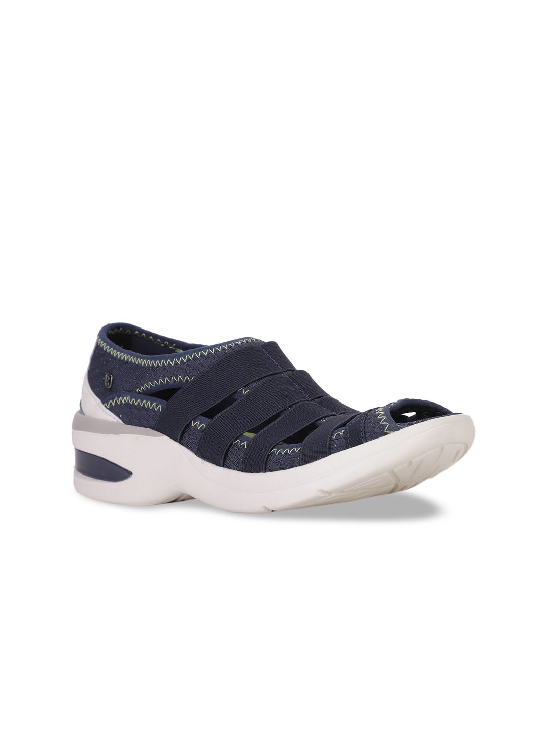 Naturalizer Women Blue Colourblocked Patent Leather Slip-On Sneakers Price in India