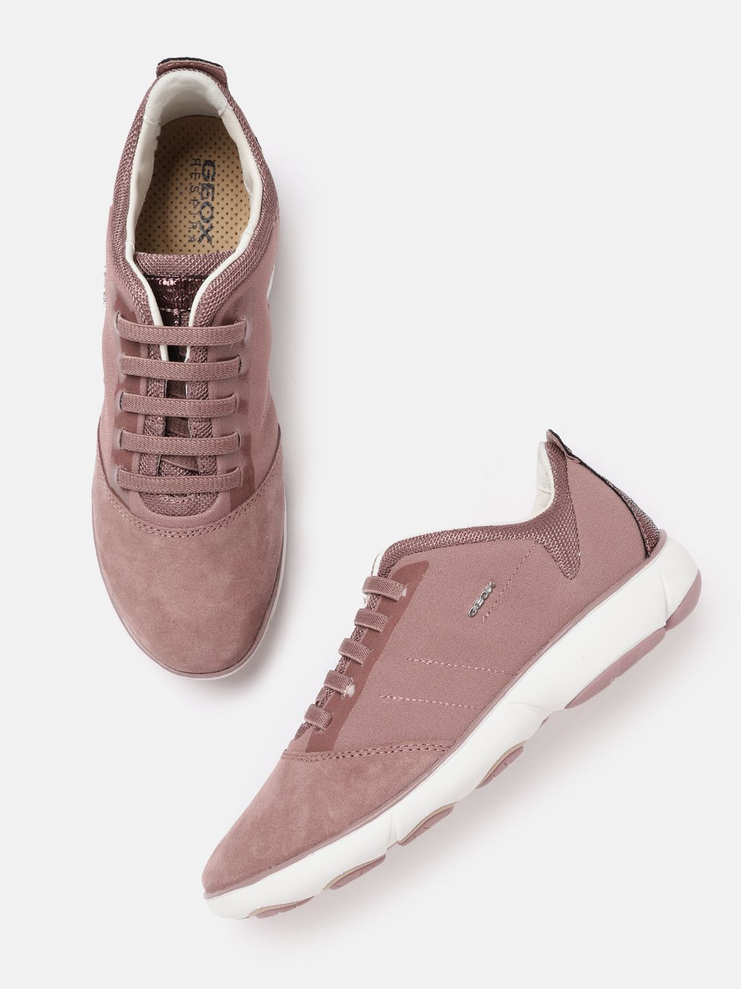 Geox Women Mauve Sneakers Price in India