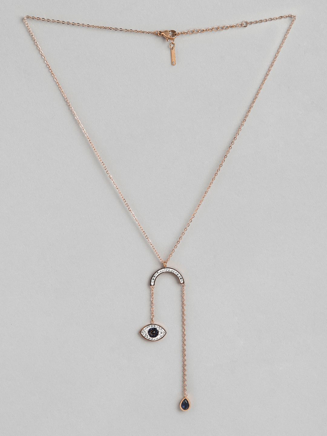 Blueberry Gold-Toned Gold-Plated Evil Eye  Chain Price in India