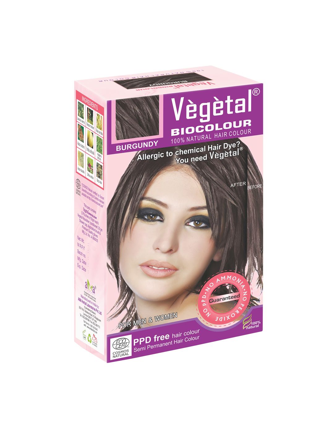 Vegetal Burgundy Bio Hair Colour 50 gm Price in India