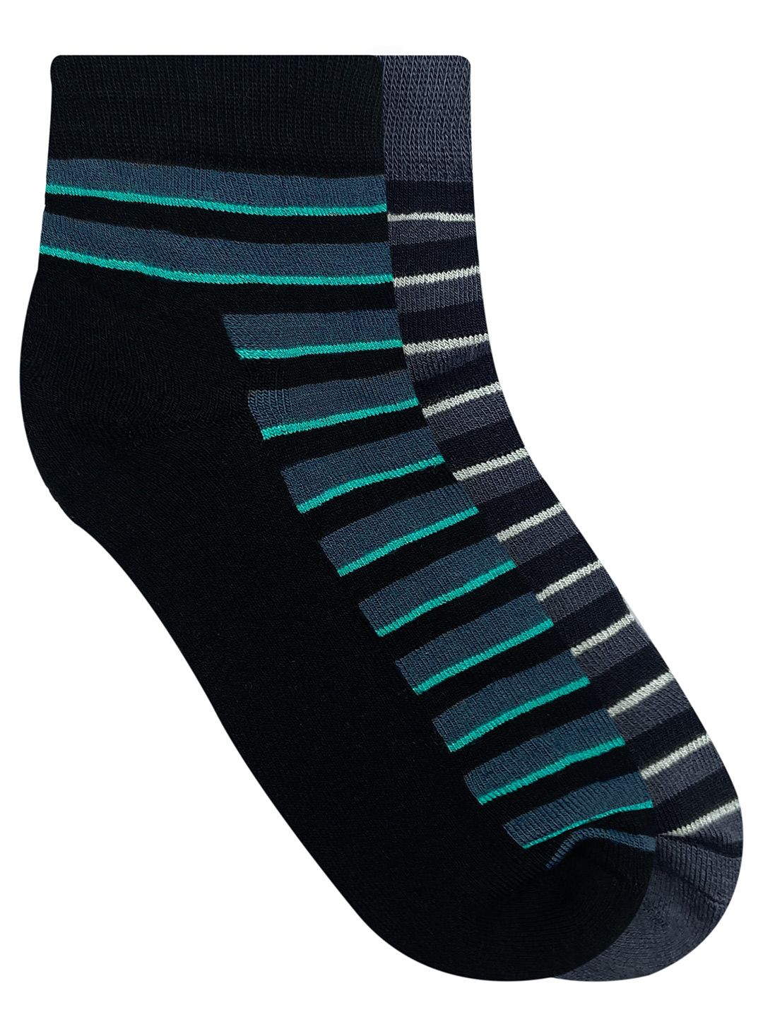 Heelium Men Pack of 2 Bamboo Super Soft & Odour-Free Breathable Quater-Length Socks