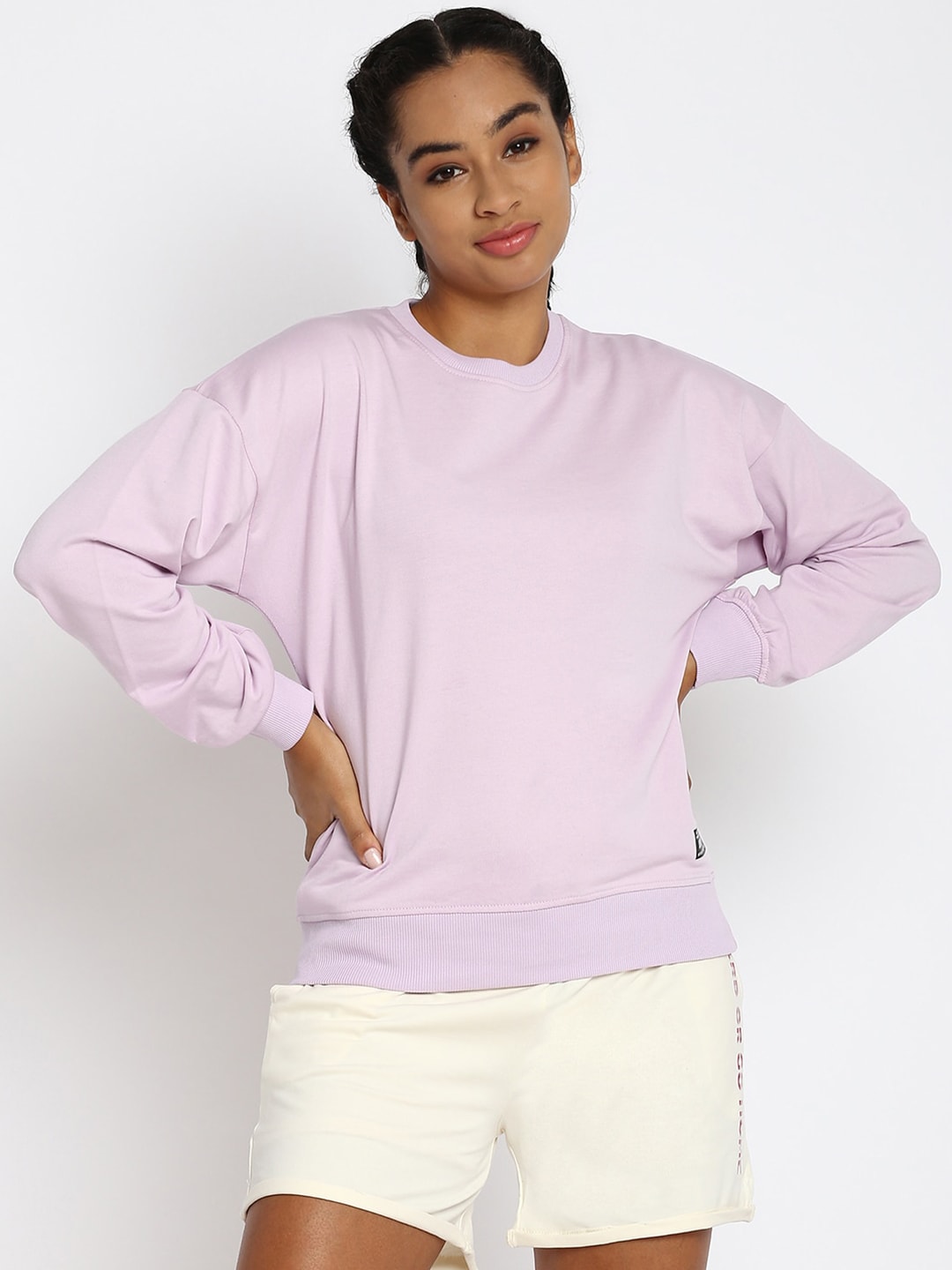 abof Women Purple Sweatshirt Price in India