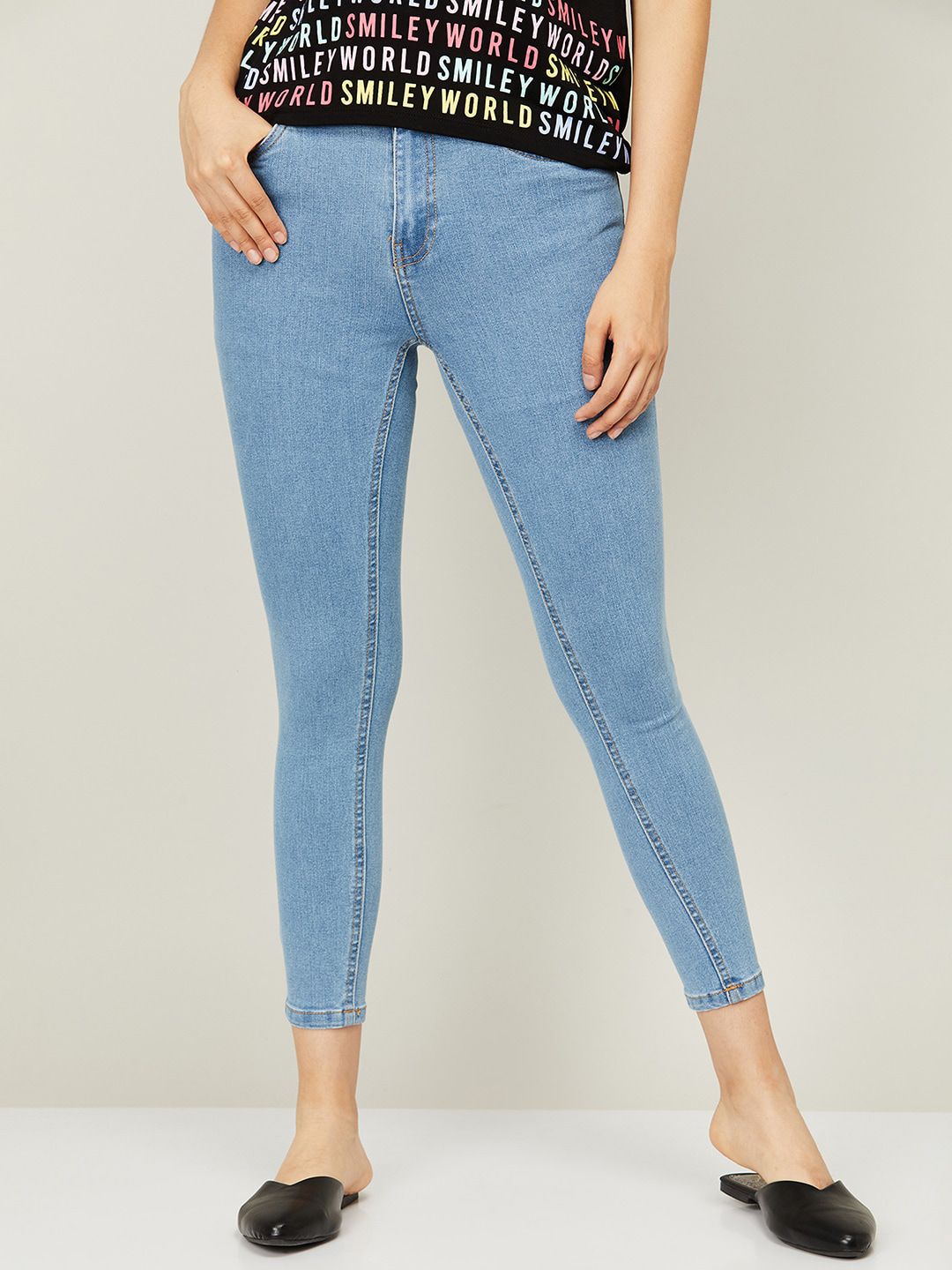 Fame Forever by Lifestyle Women Blue Skinny Fit Jeans Price in India