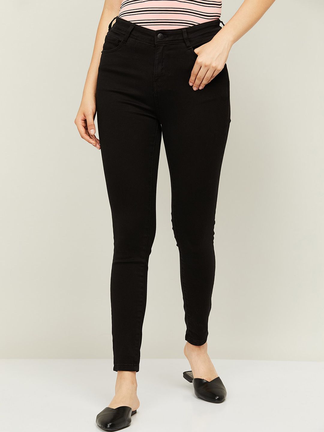 Fame Forever by Lifestyle Women Black Skinny Fit Jeans Price in India