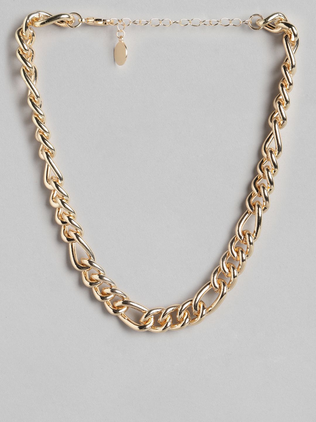 Forever New Gold-Toned Chain Gold-Plated Necklace Price in India