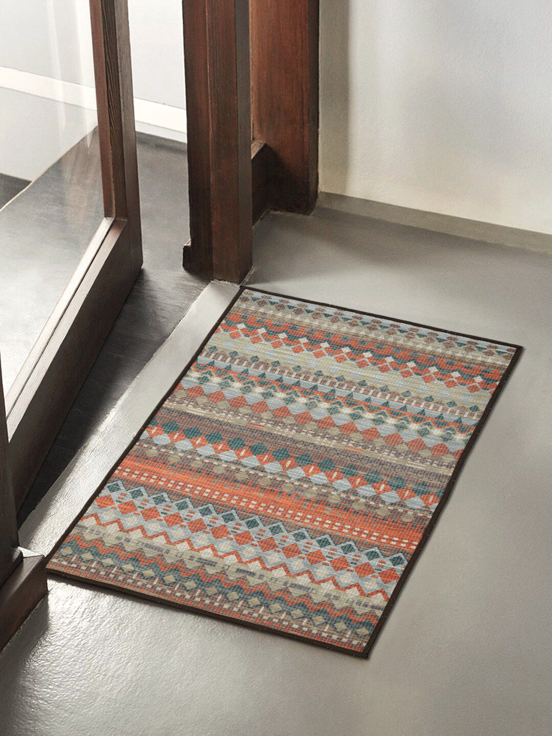 Soumya Rust Printed Doormats Price in India