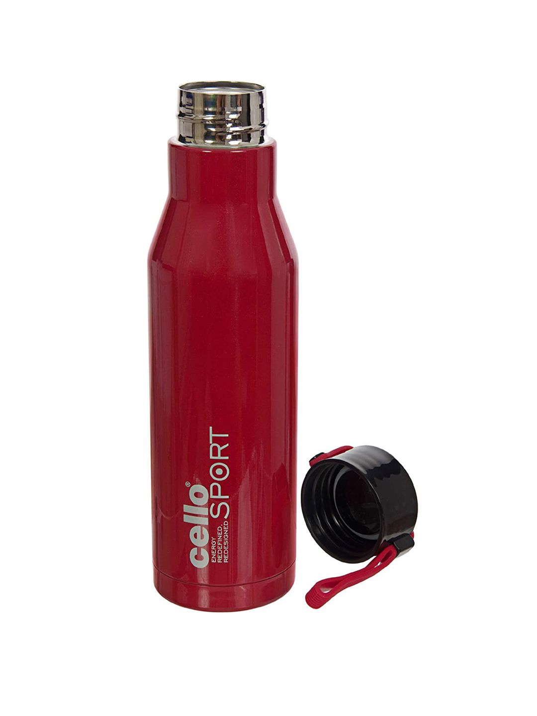 Cello Red Solid Stainless Steel Water Bottle 750ml Price in India
