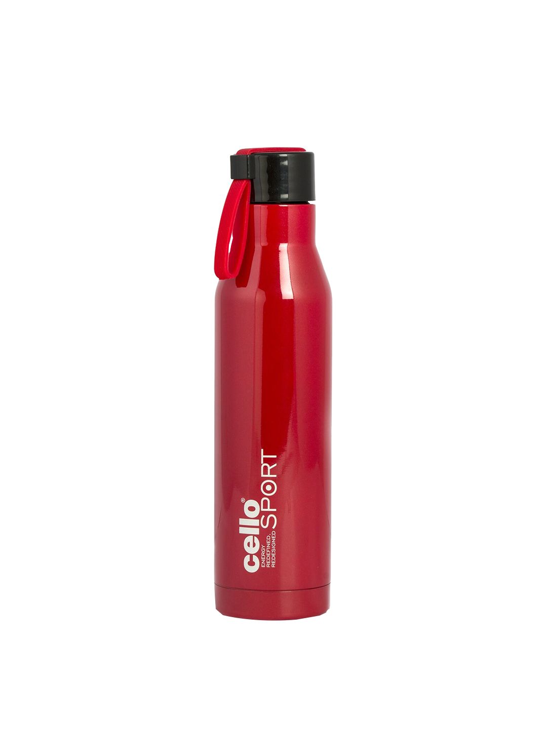 Cello Red Solid Single Wall Vacuum Insulated Stainless Steel Water Bottle Price in India