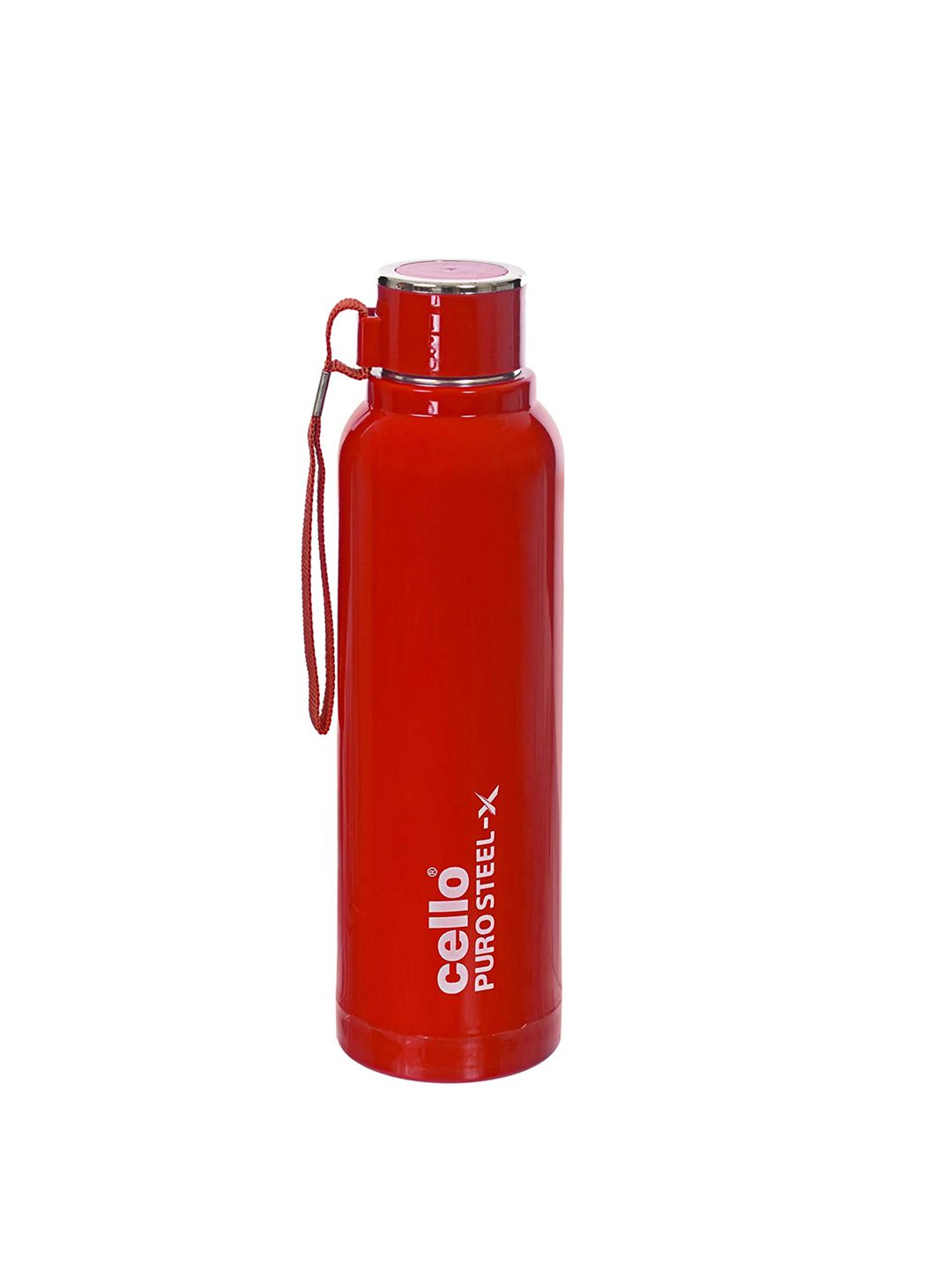 Cello Red Solid Stainless Steel Water Bottle 900 ml Price in India