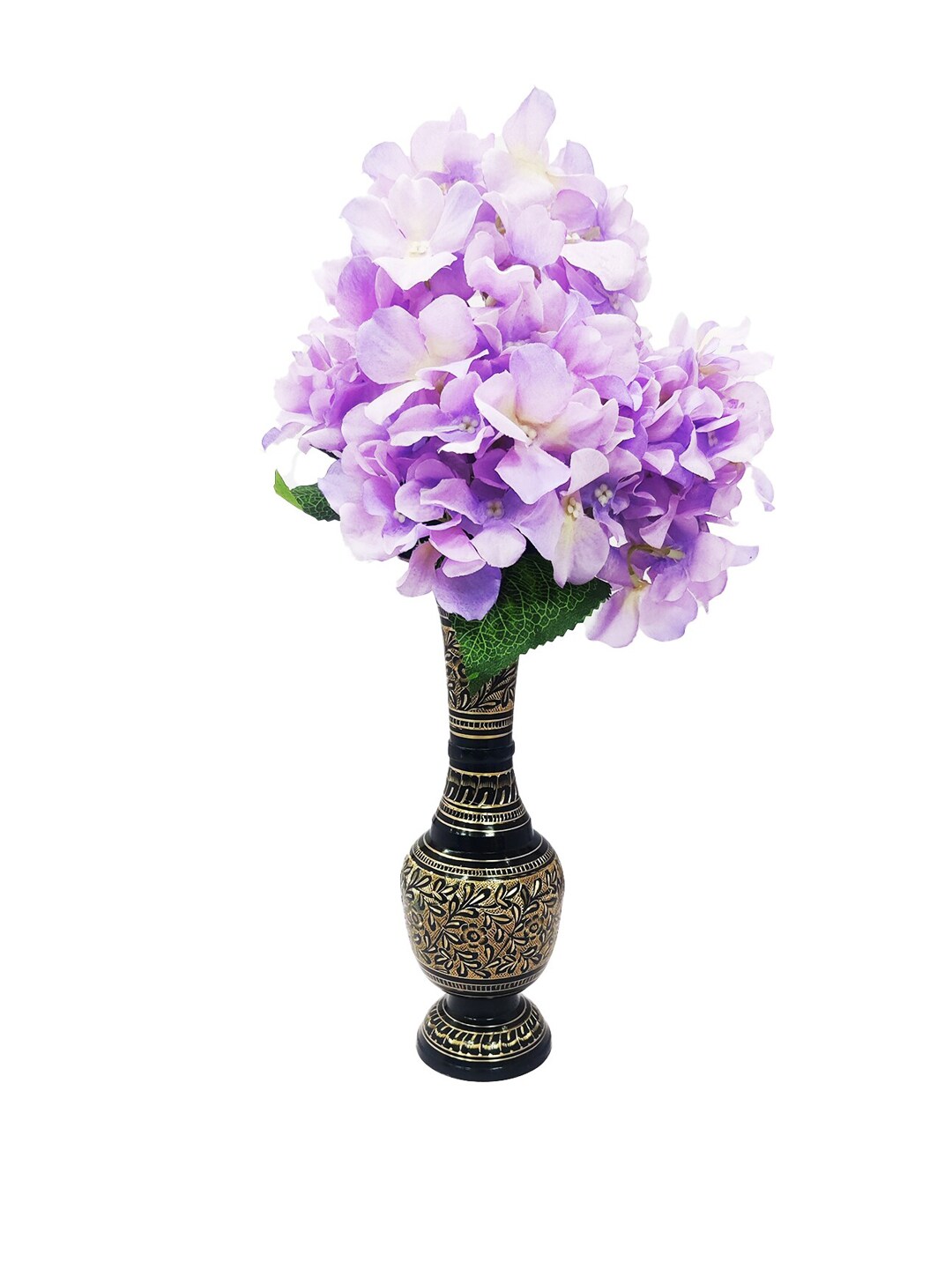 WENS Black Metal Flower Vase Price in India