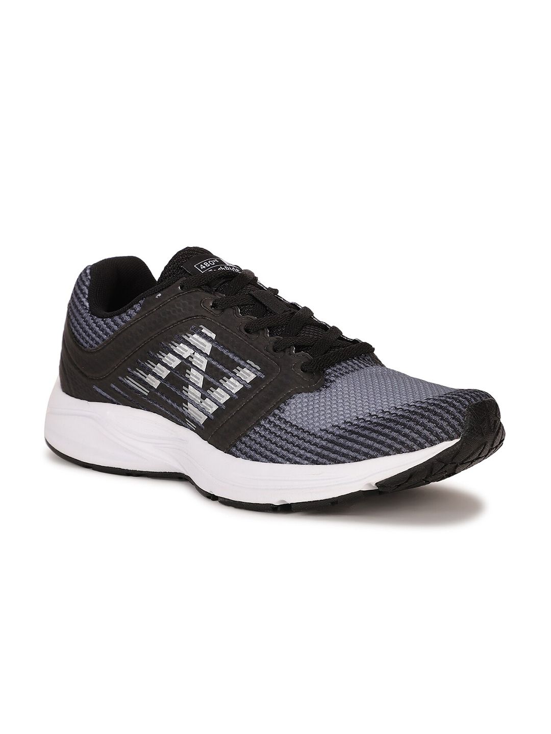 New Balance Men Black Mesh Running Shoes