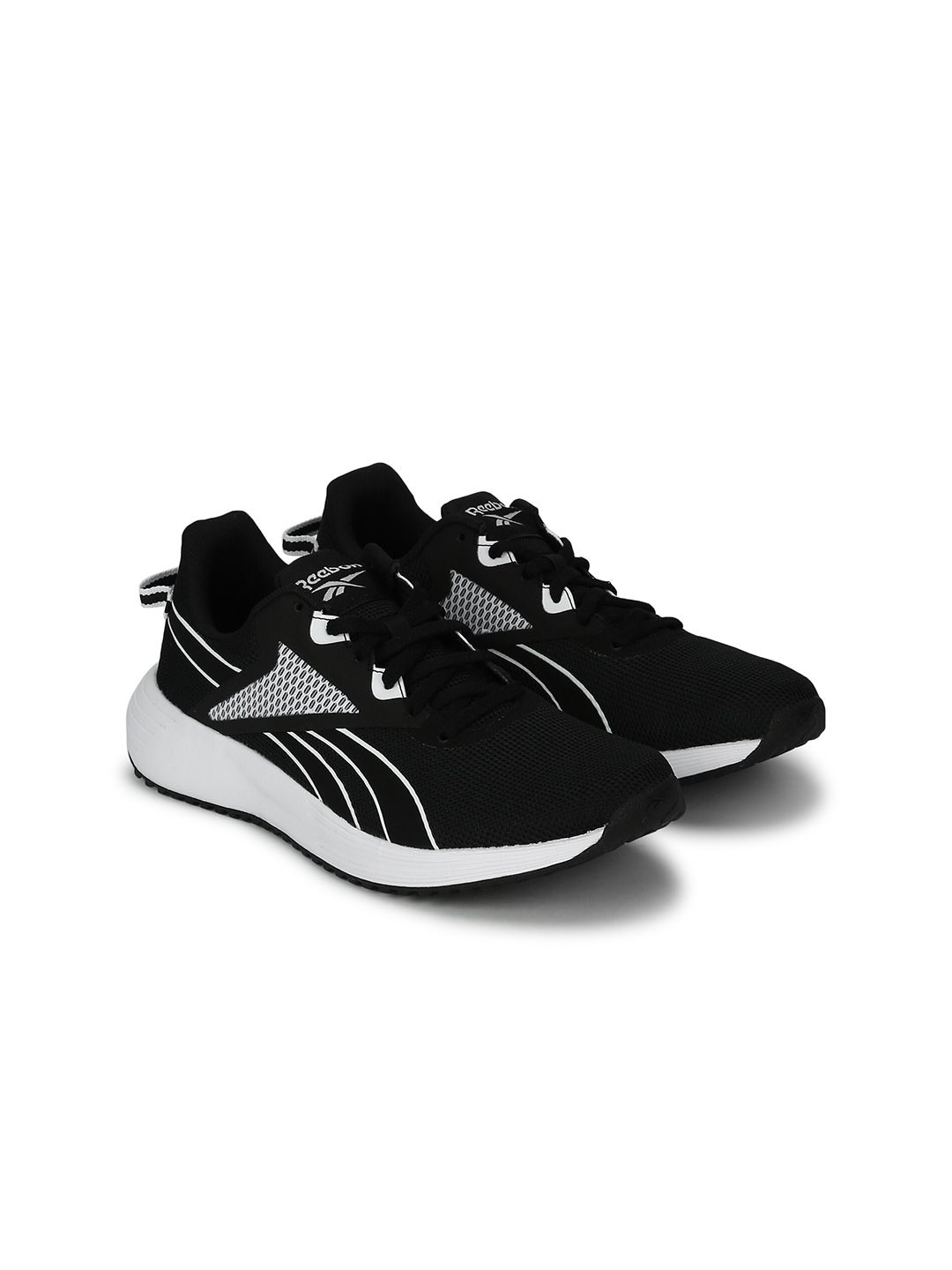 Reebok Women Black Woven Design Lite Plus 3.0 Running Shoes Price in India