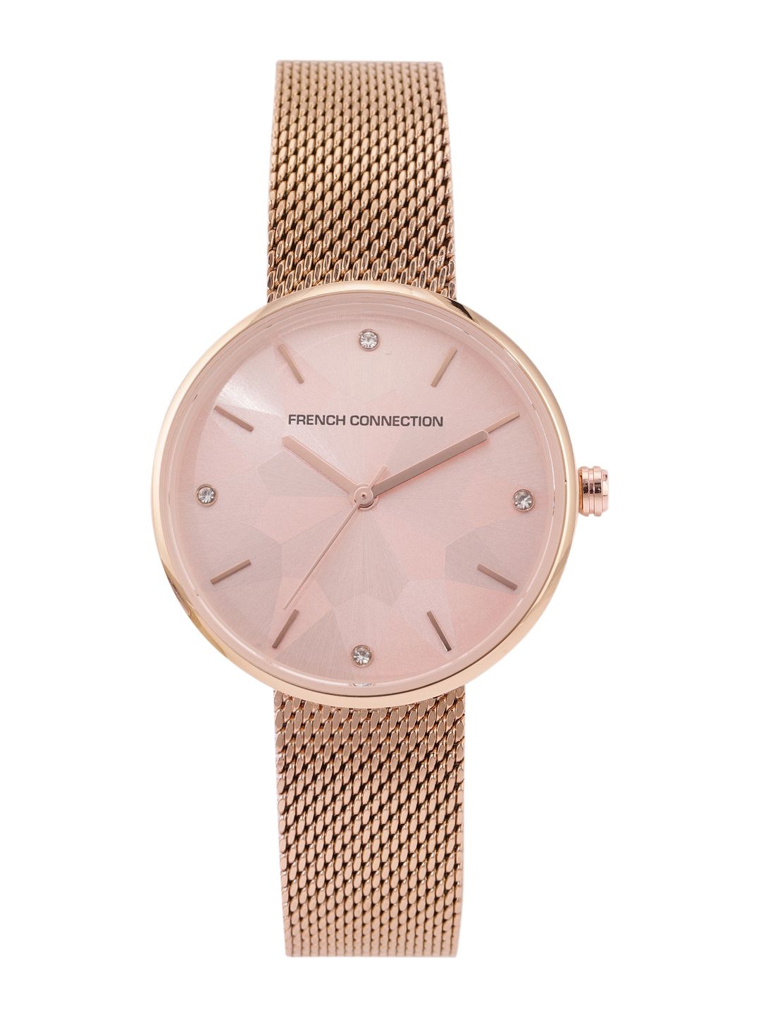 French Connection Women Pink Patterned Analogue Watch FCN00015B Price in India