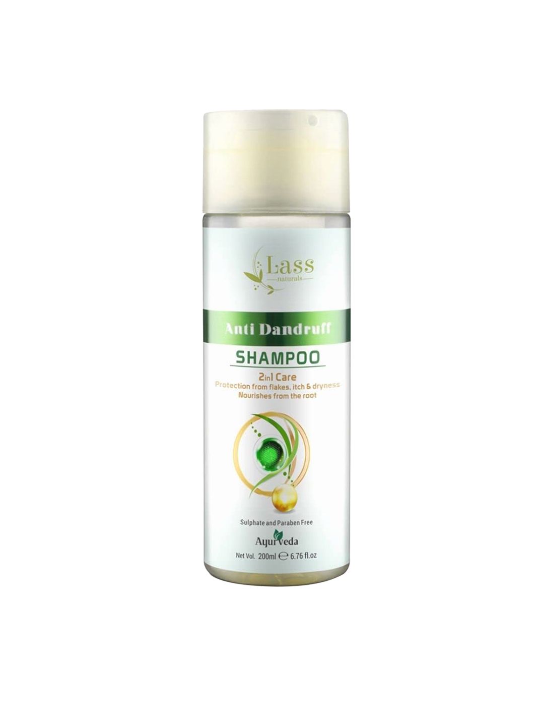 Lass Naturals Anti-Dandruff 2-in-1 Care Shampoo with Tea Tree Oil & Vitamin E - 200ml