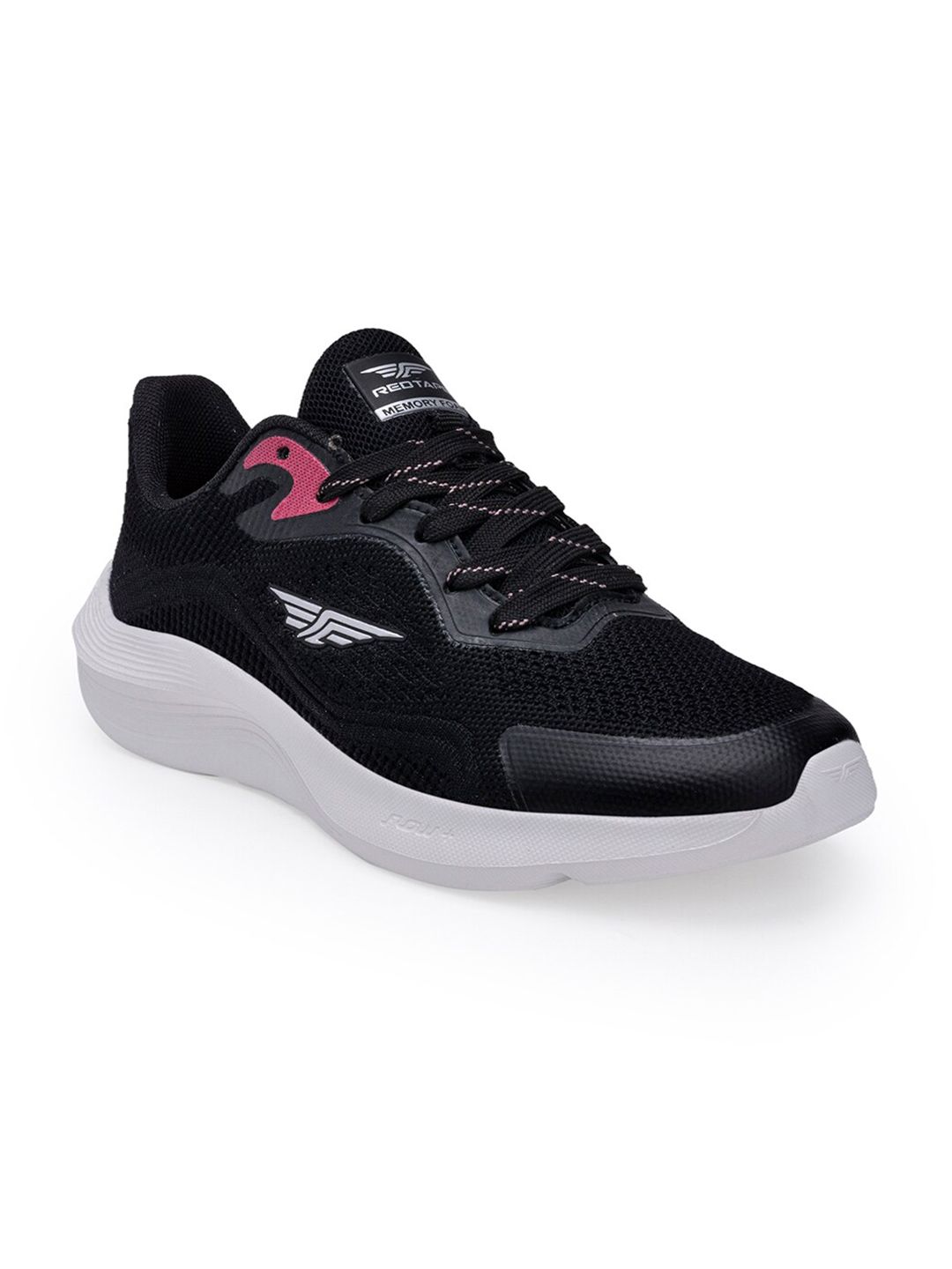 Red Tape Women Black Textile Running Shoes Price in India
