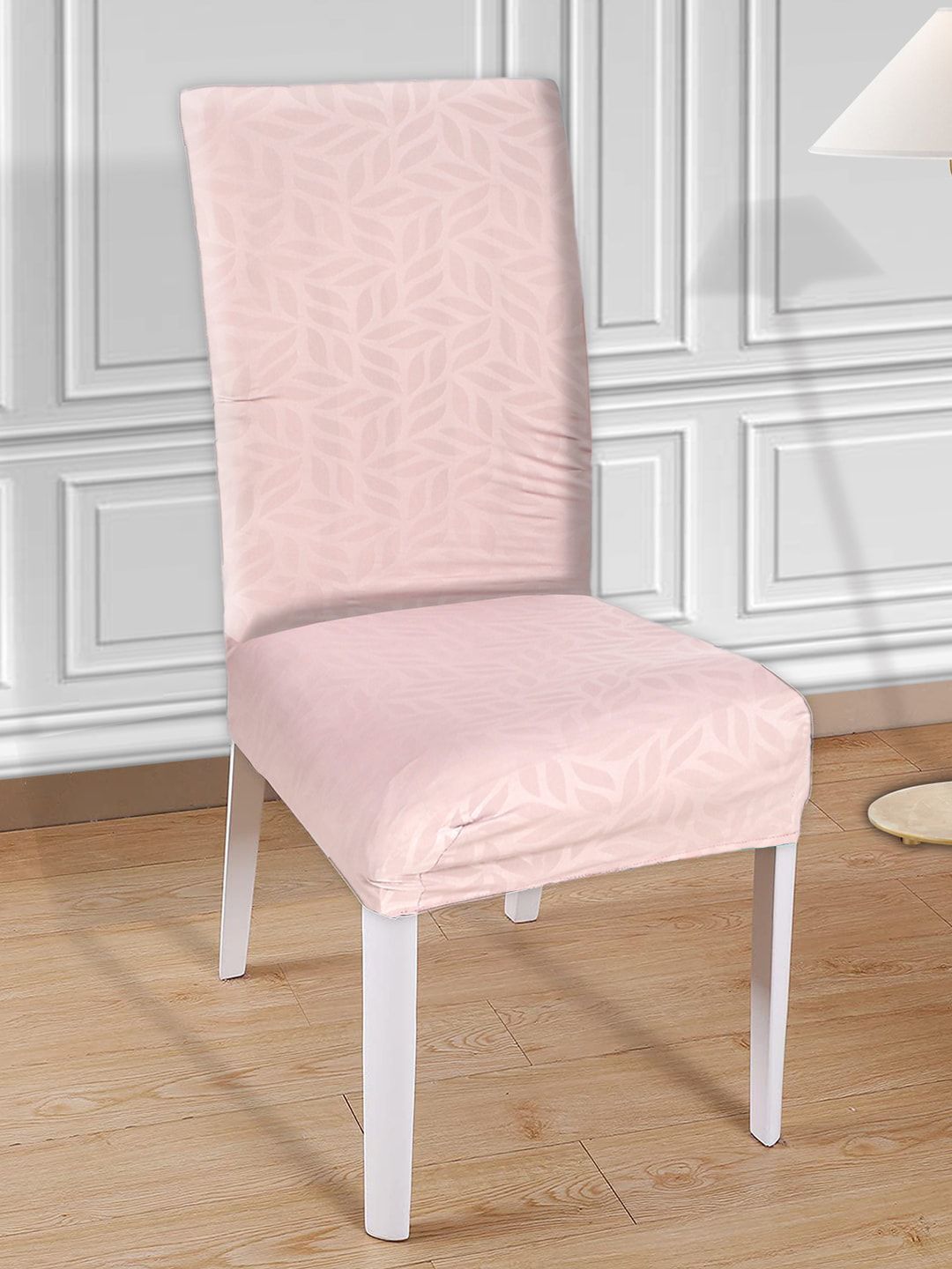 Kuber Industries Set of 2 Pink Floral Printed Chair Cover Price in India