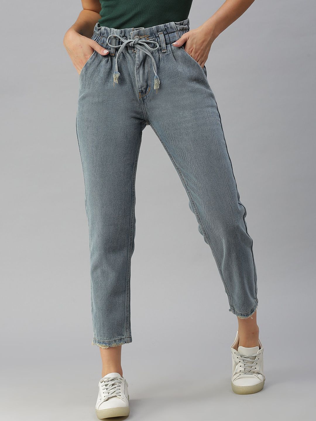 SHOWOFF Women Blue High-Rise Jeans Price in India