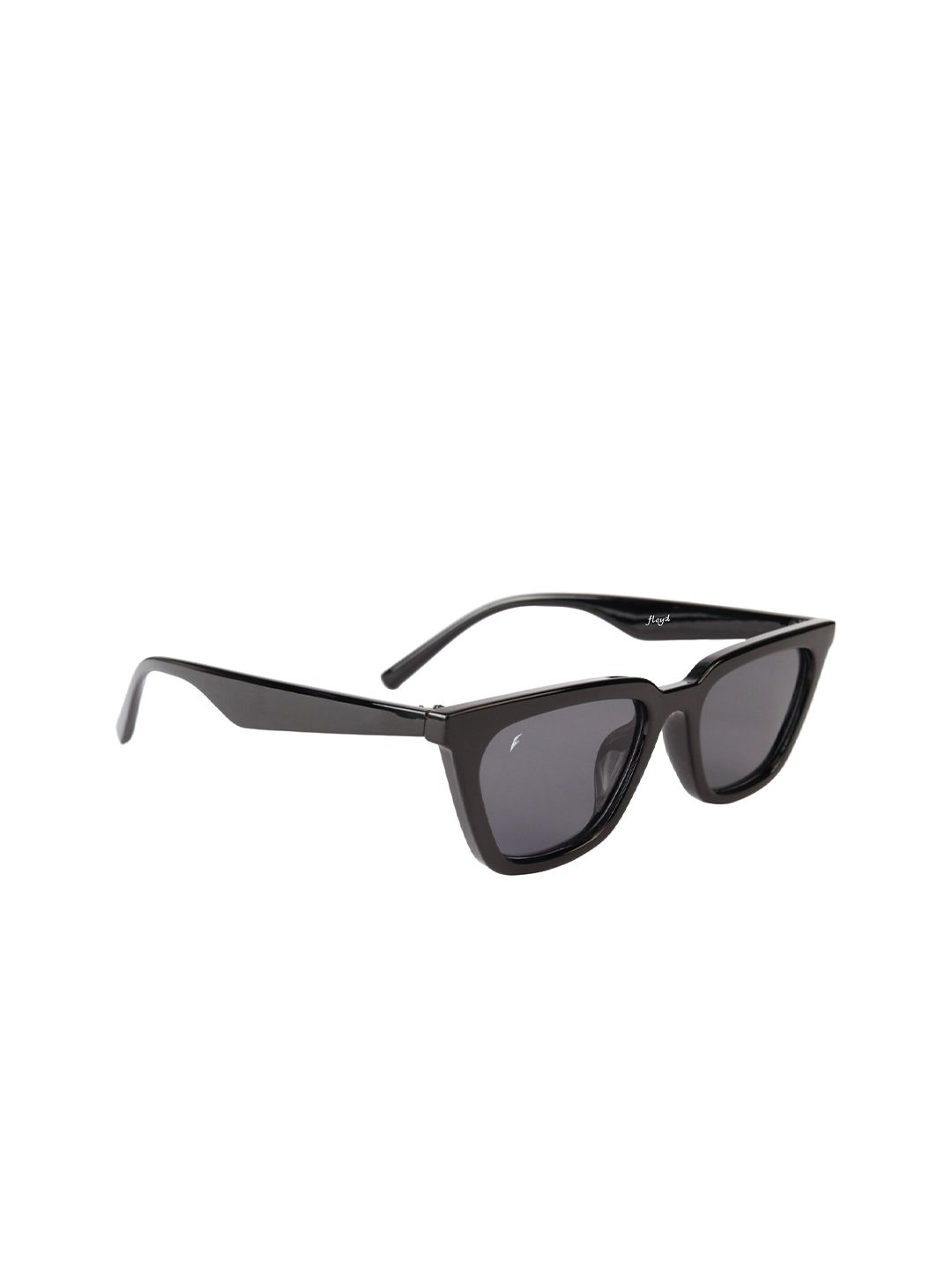 Floyd Unisex Black Lens & Black Cateye Sunglasses with UV Protected Lens Price in India