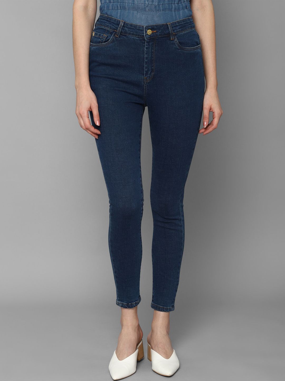 Allen Solly Woman Women Blue Skinny Fit Jeans Price in India