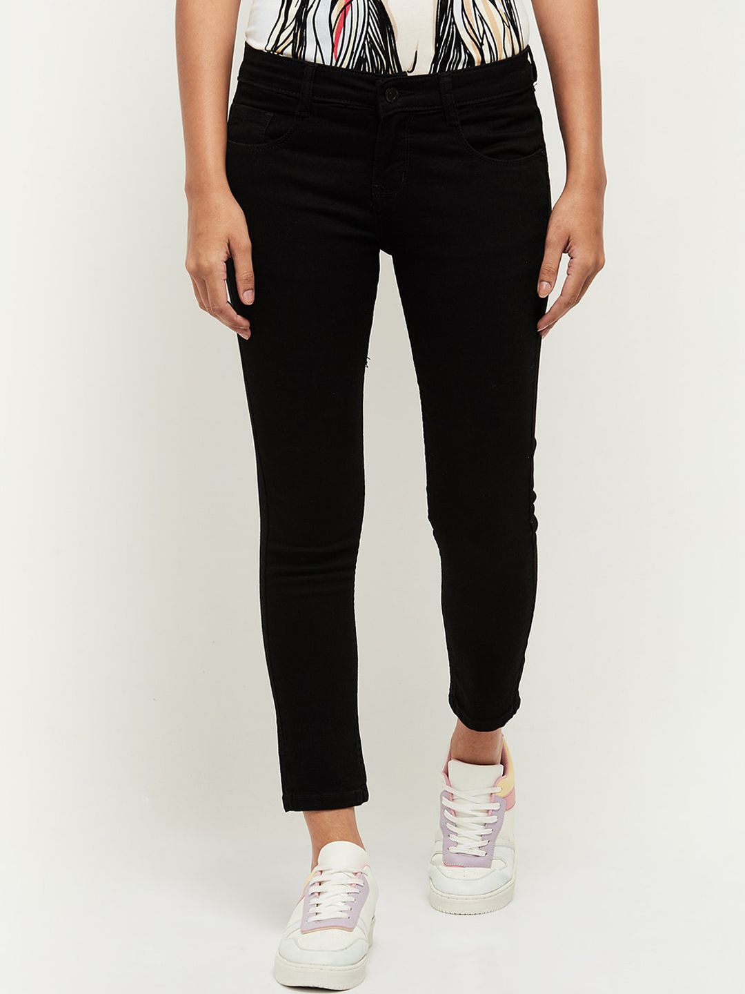 max Women Black Jeans Price in India