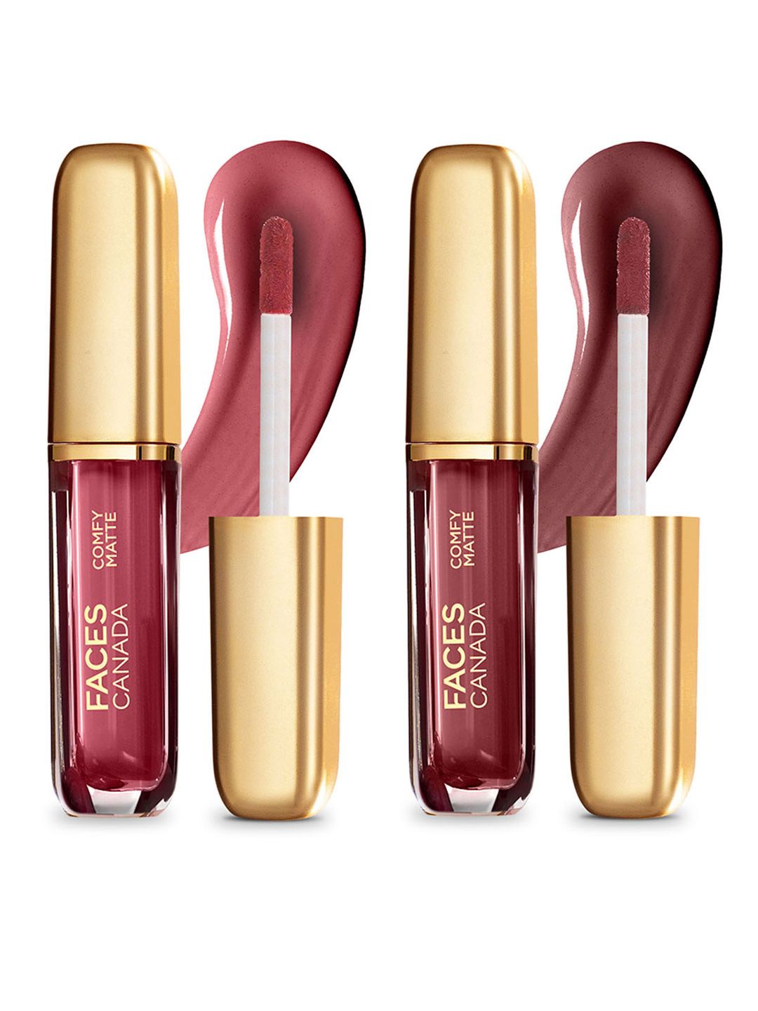 FACES CANADA Set of 2 Comfy Matte Lip Colors 3 ml Each - Note To Self & Fixed It For You Price in India