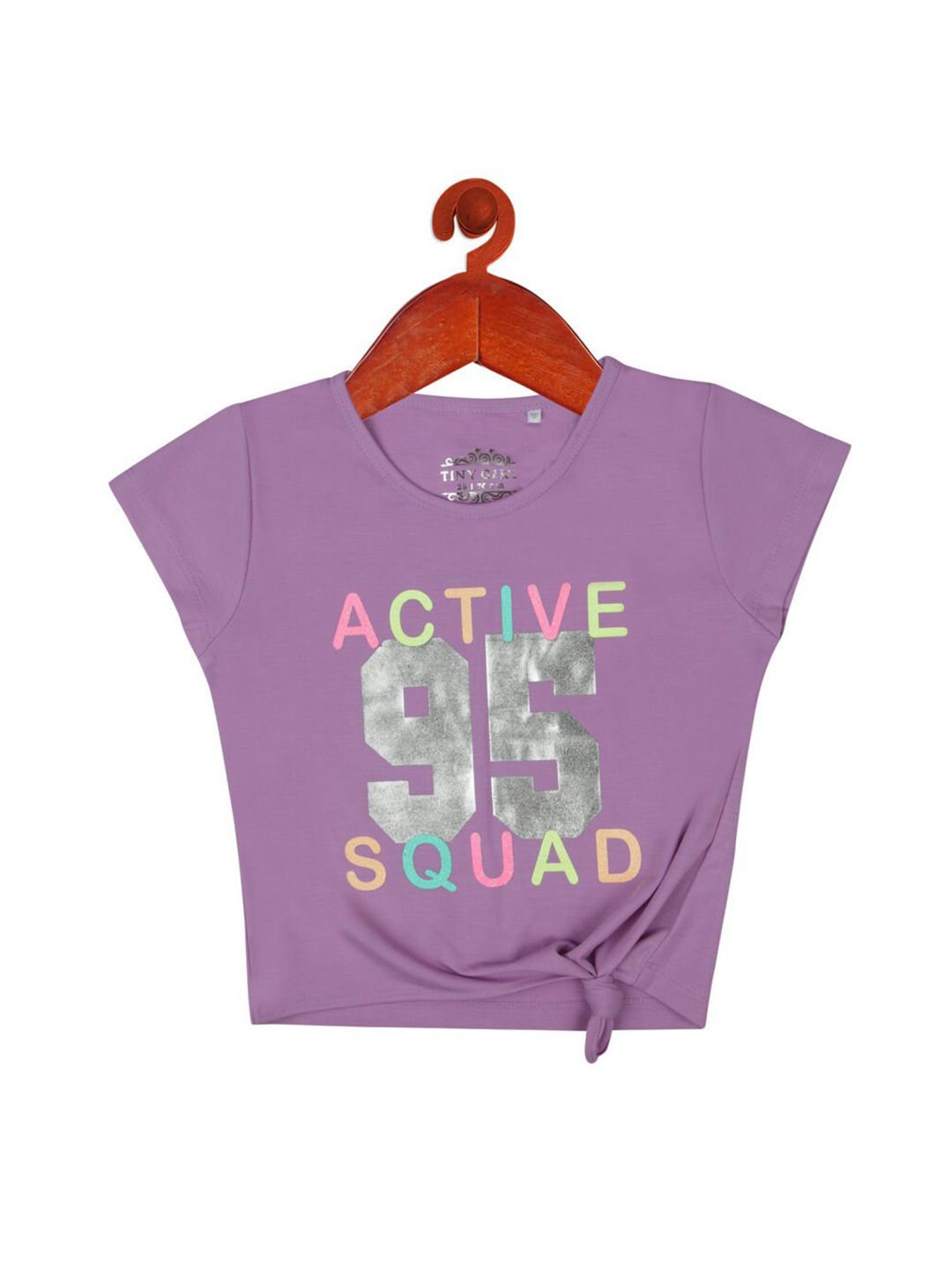 Tiny Girl Purple Print Top