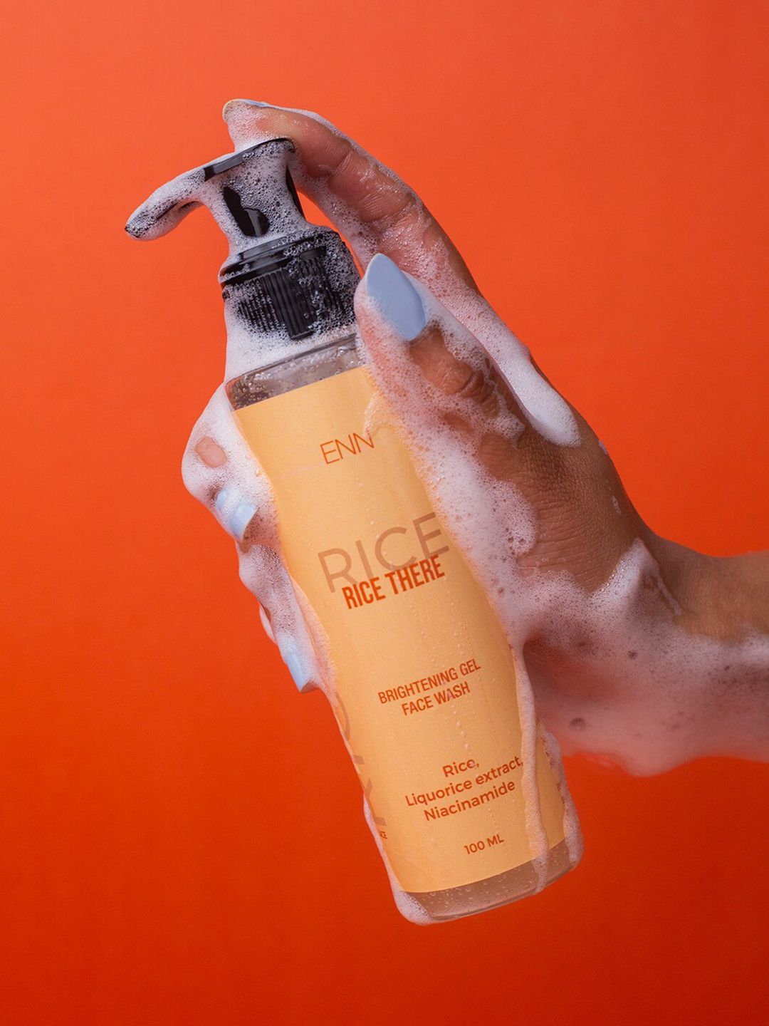 ENN Rice Water Face Wash for Glowing Skin, Evens Skin Tone & Reduces Dark Spots - 100ml