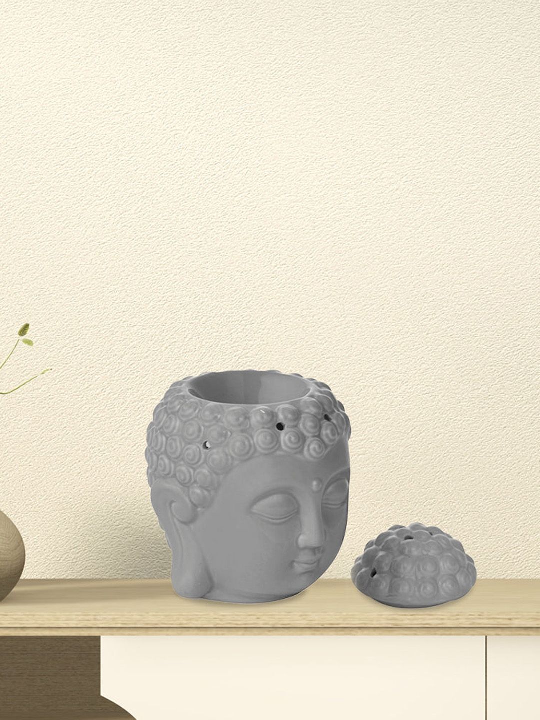 Athome by Nilkamal Grey Buddha Head Oil Burner Price in India