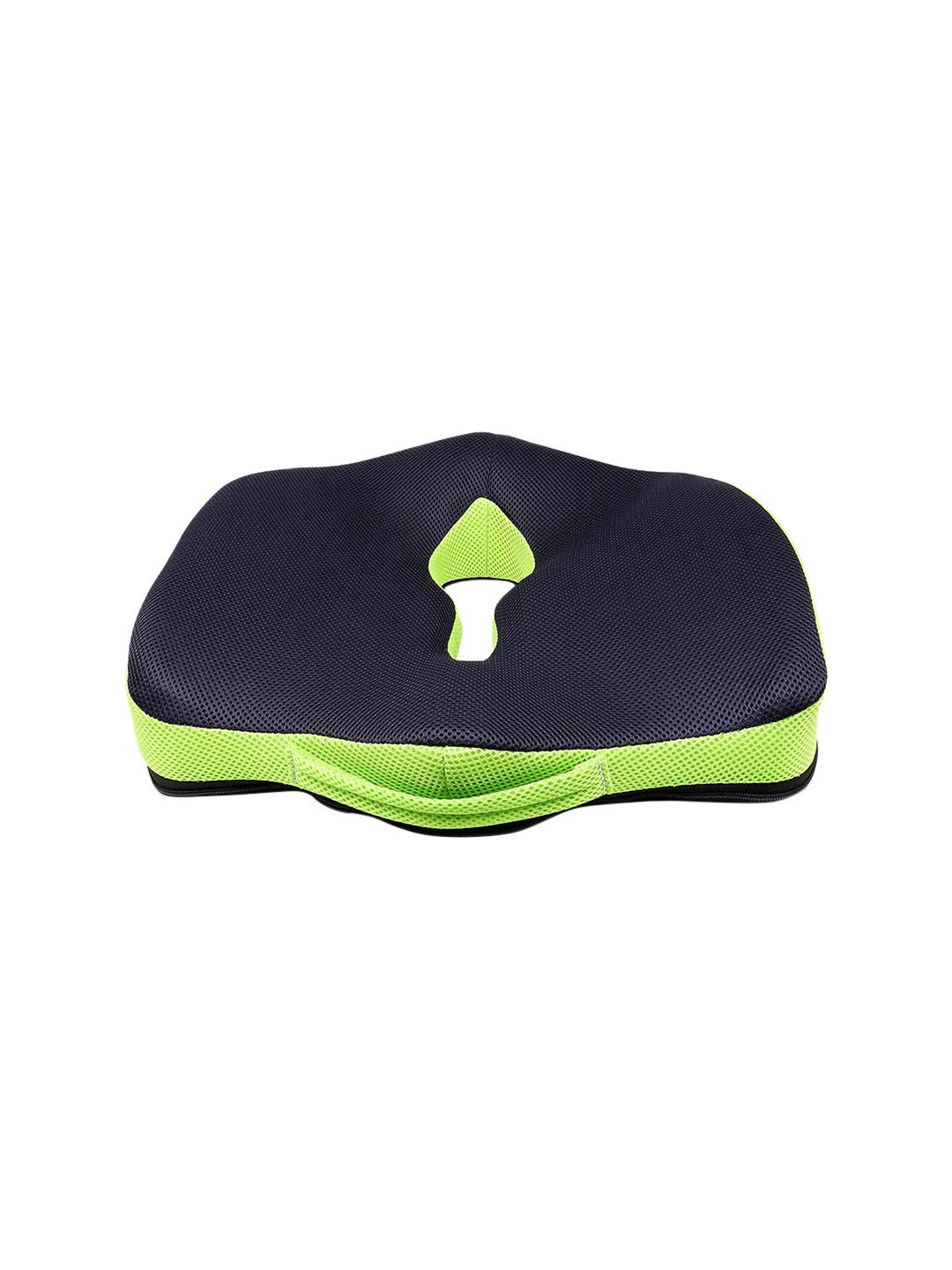 Sleepsia Black & Green Memory Foam Cushion Price in India