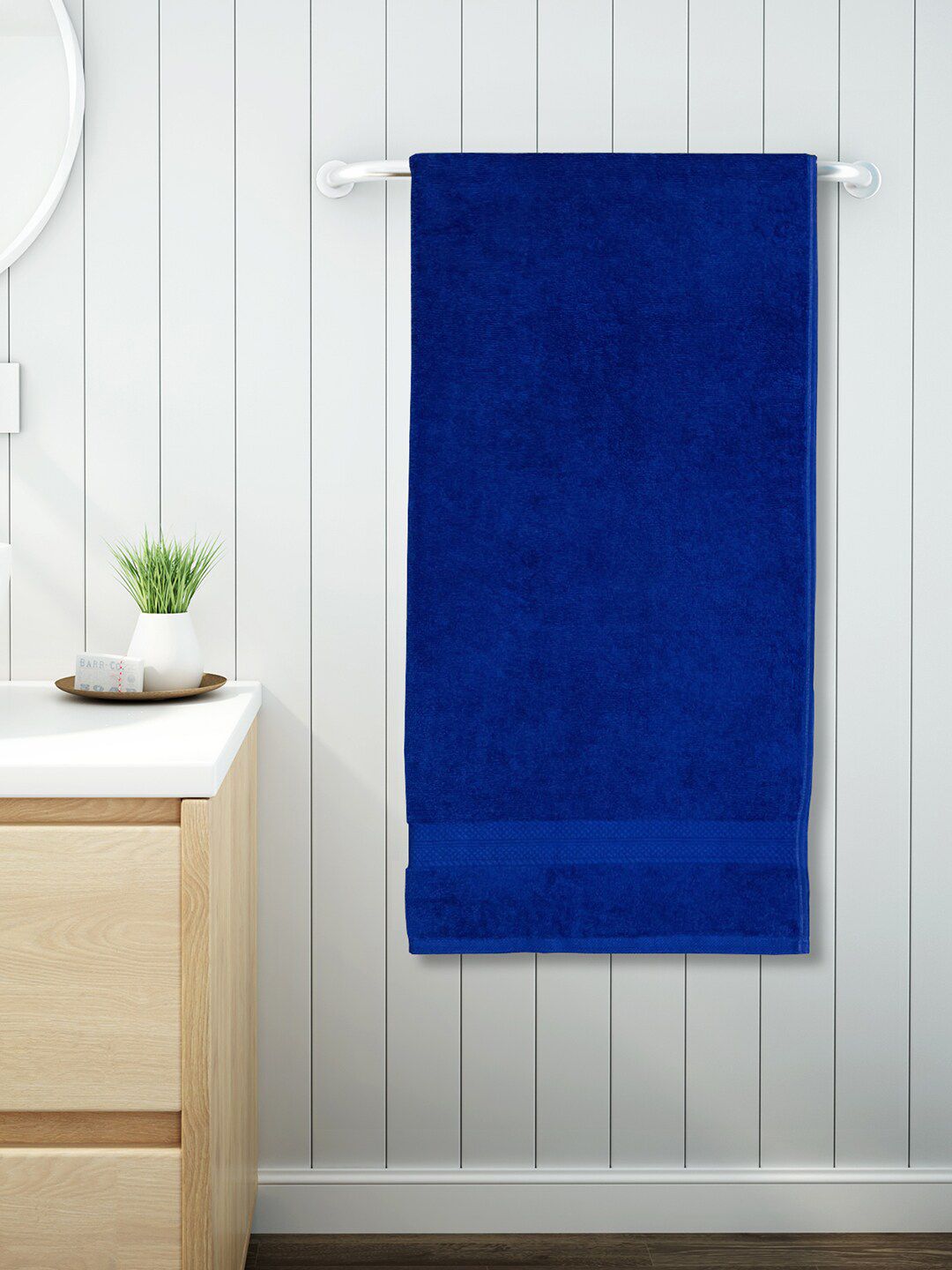 SPACES Unisex Blue Bath Towels Price in India