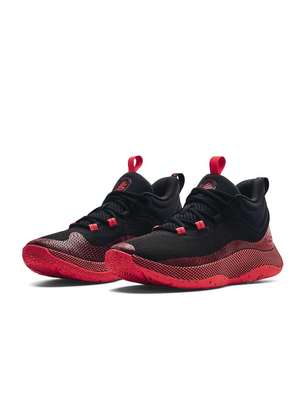 UNDER ARMOUR Unisex Black Solid Curry Hovr Splash Regular Basketball Shoes Price in India