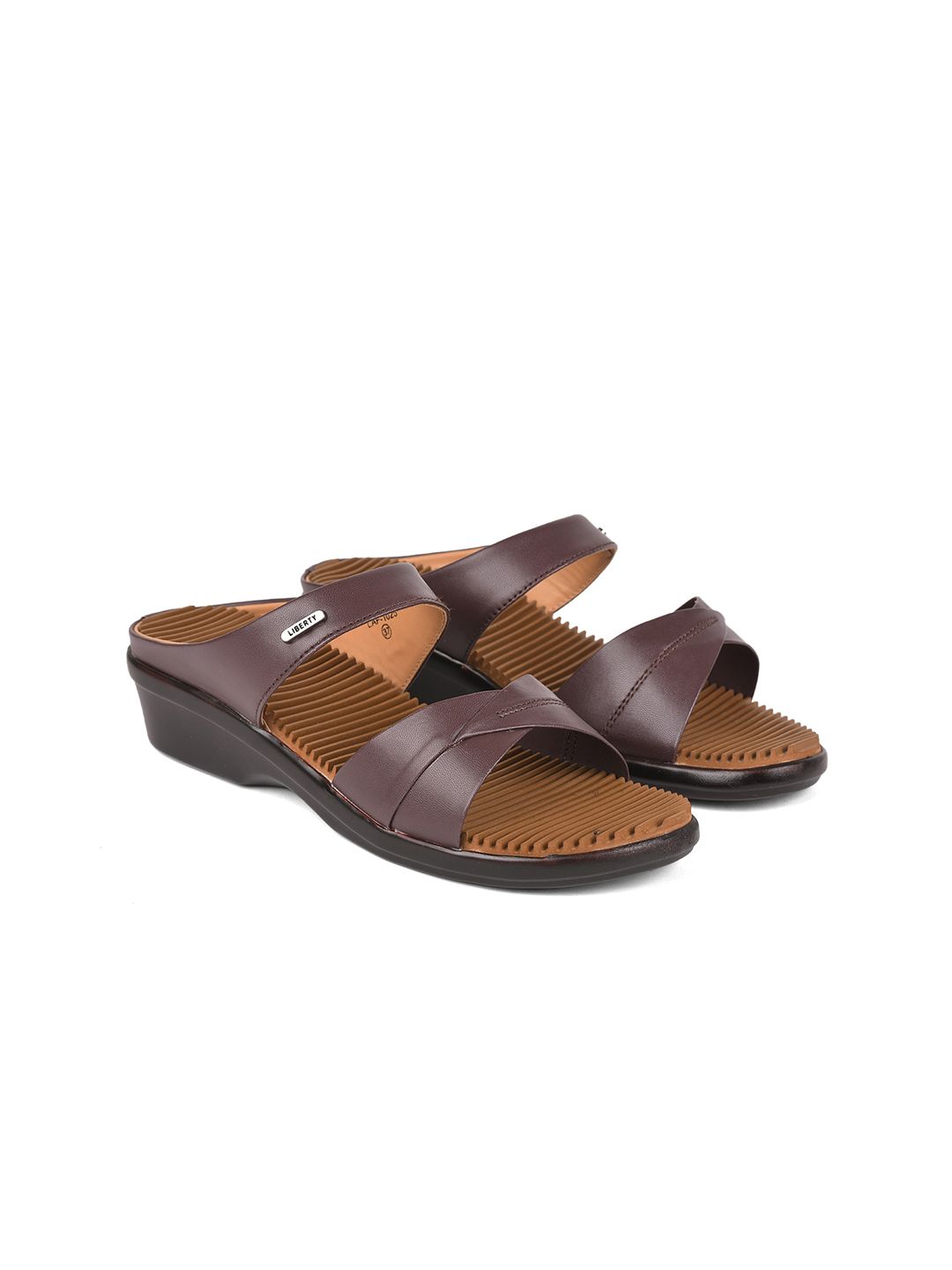 Liberty Women Brown Slip-On Price in India