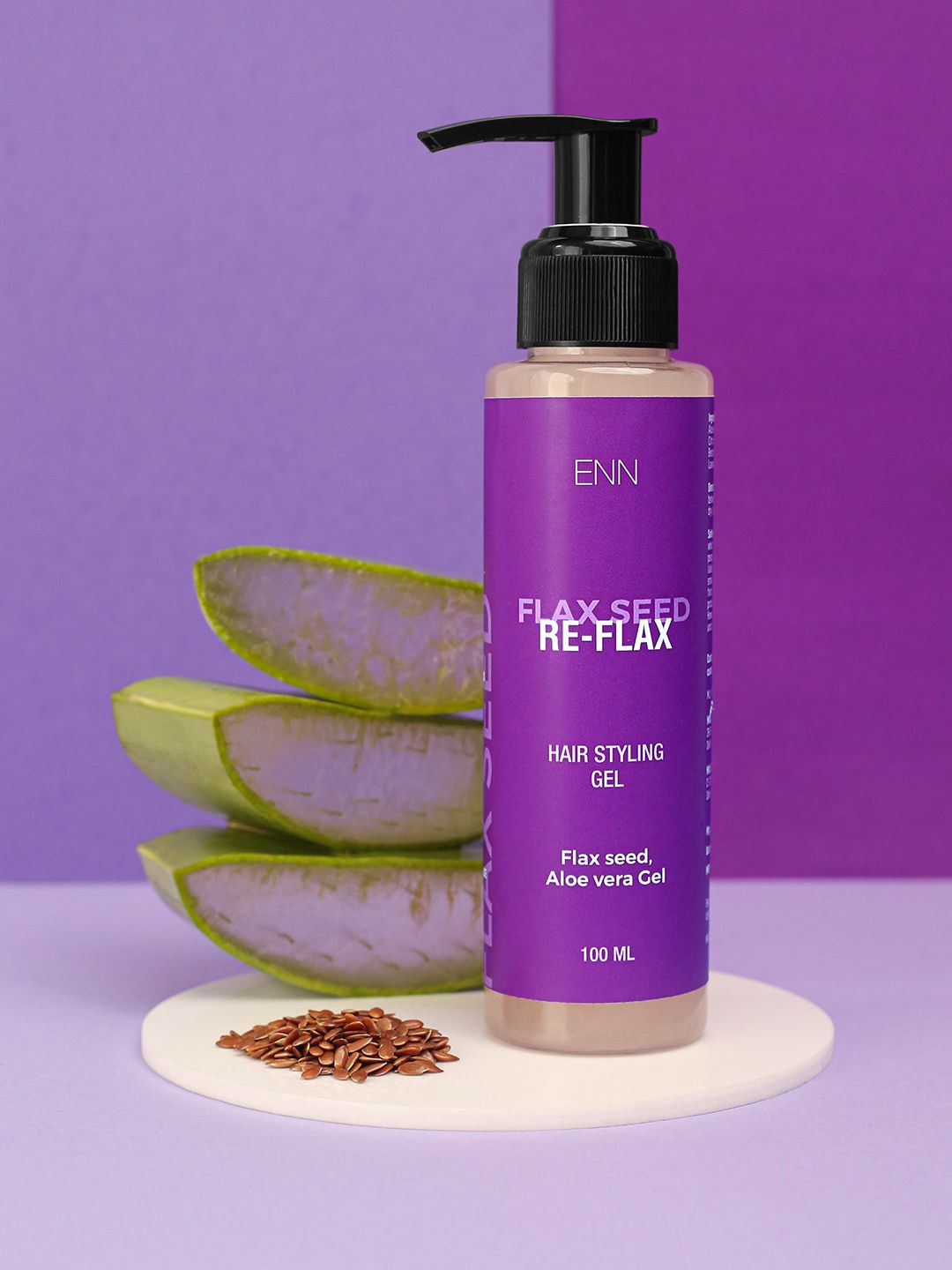 ENN Re-Flax Hair Styling Gel with Flax Seed & Aloe Vera - 100ml Price in India