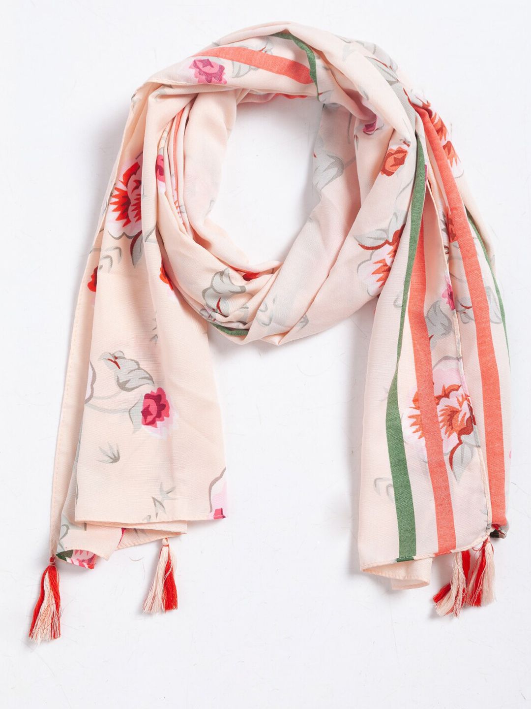 Globus Women White Printed Scarf Price in India