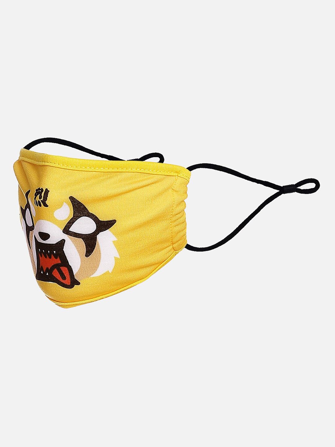 Free Authority Women Yellow Printed 2-Ply  Reusable Outdoor Masks Price in India