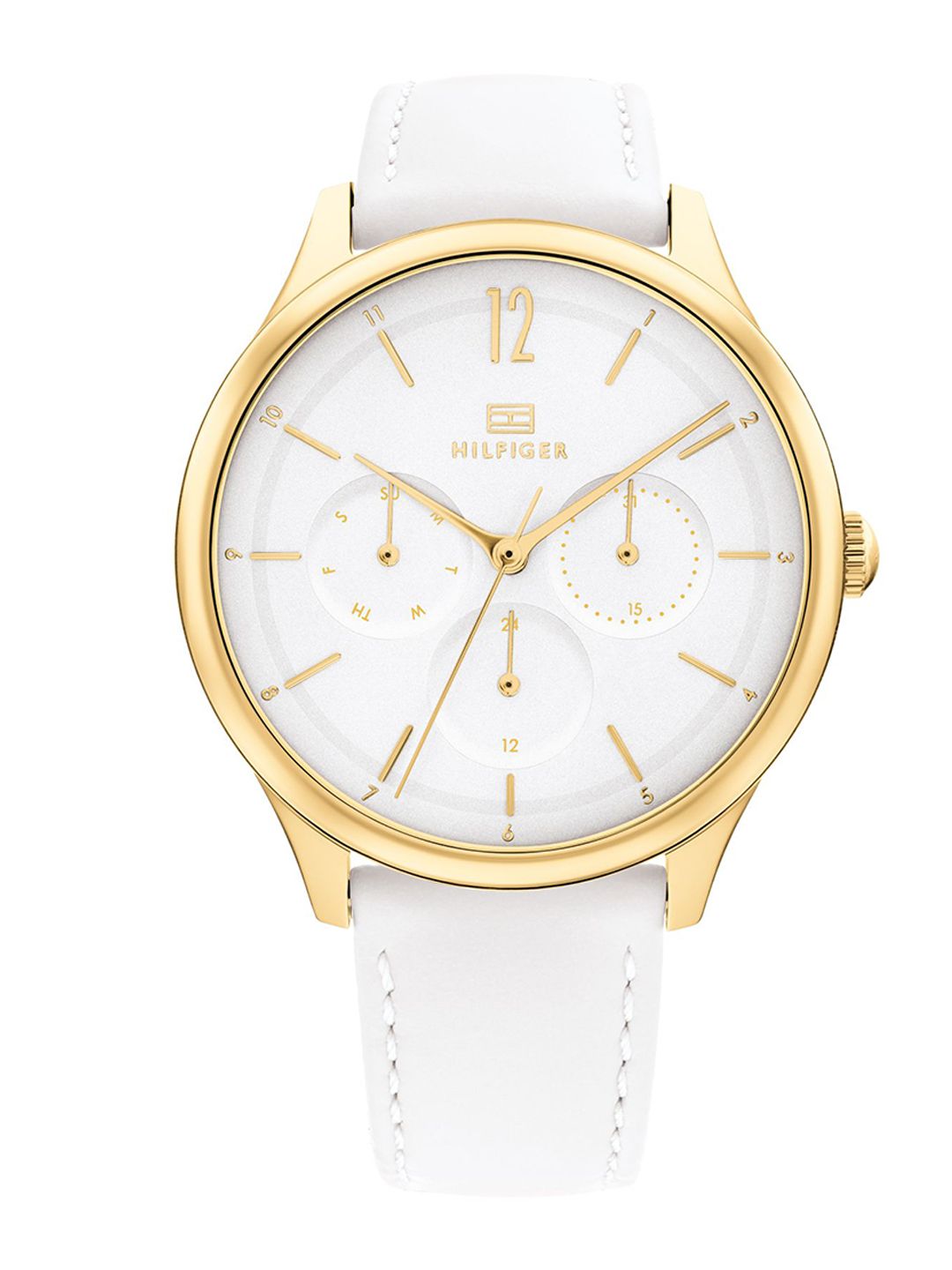 Tommy Hilfiger Women White Dial & White Leather Straps Analogue Watch TH1782454W Price in India
