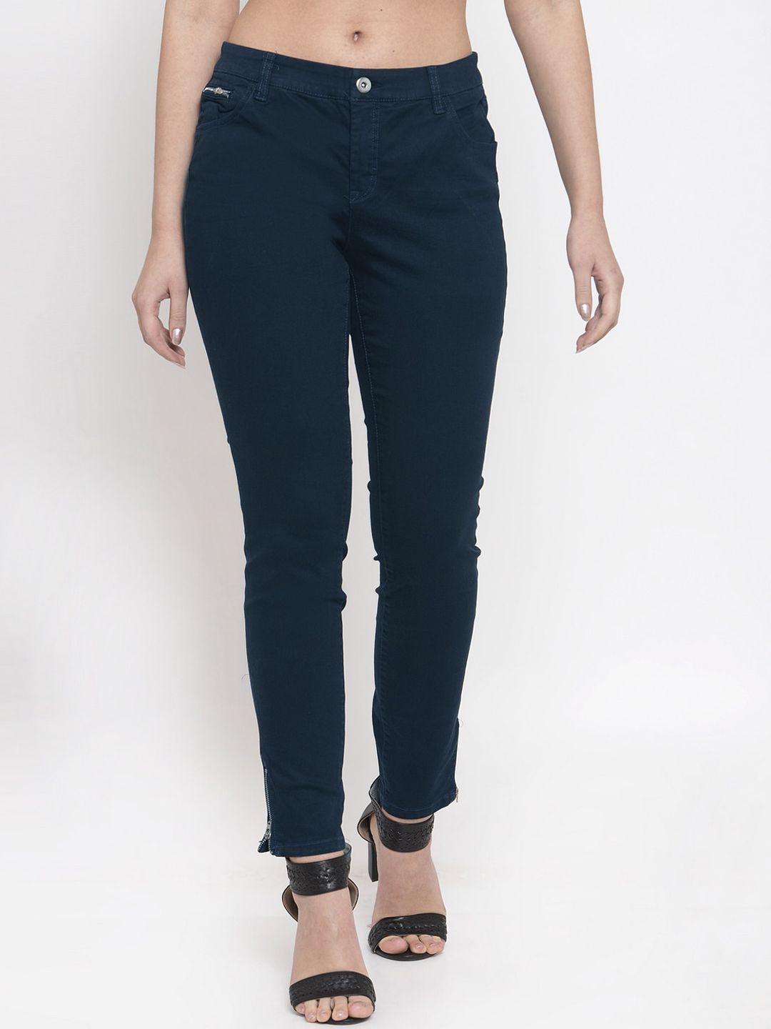 KLOTTHE Women Blue Skin Tight Slim Fit Stretchable Jeans Price in India