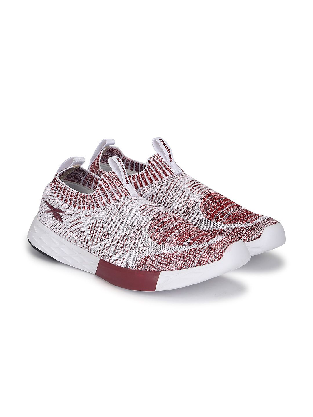 Reebok Women White & Pink Mesh Walking Shoes Price in India