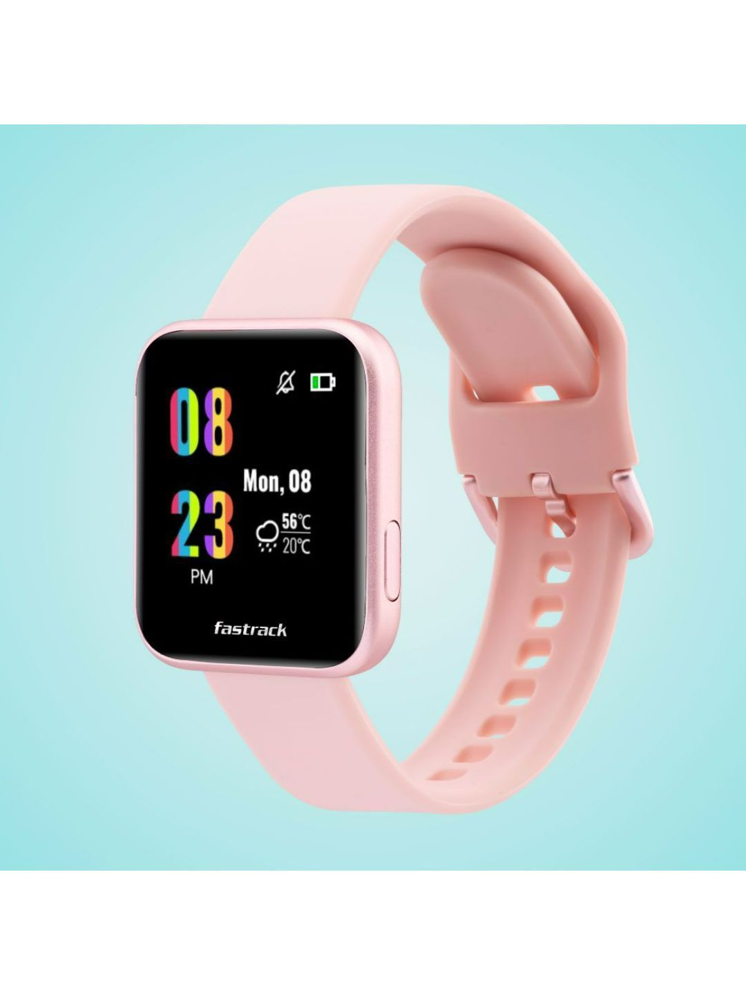 Fastrack Pink Solid Smart Watch Price in India